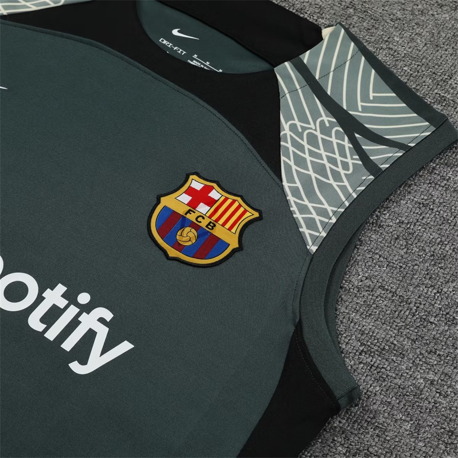 B.A.R.S.A 23-24 Dark Green Player Training Vest Set - Unitedfutballjersey