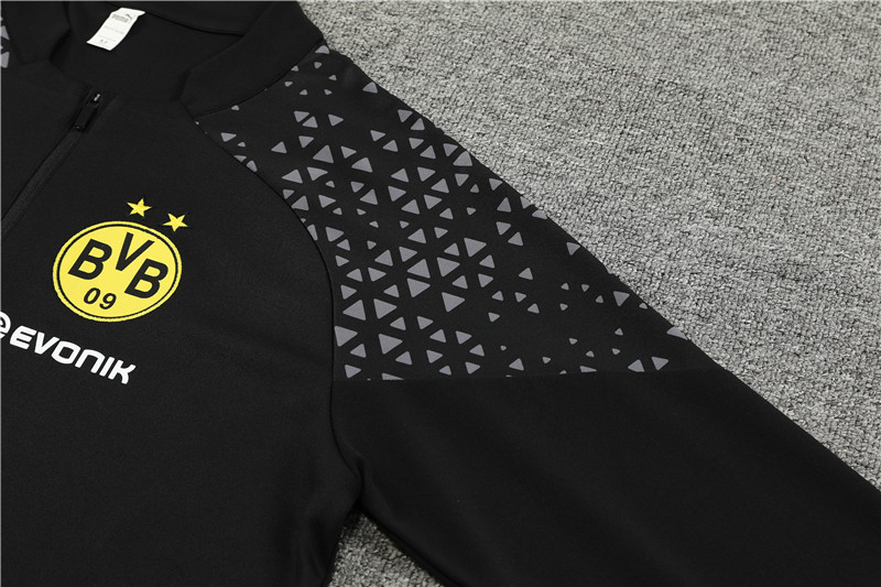 Dortmund 23-24 Long Sleeve Training Set -Black - Unitedfutballjersey