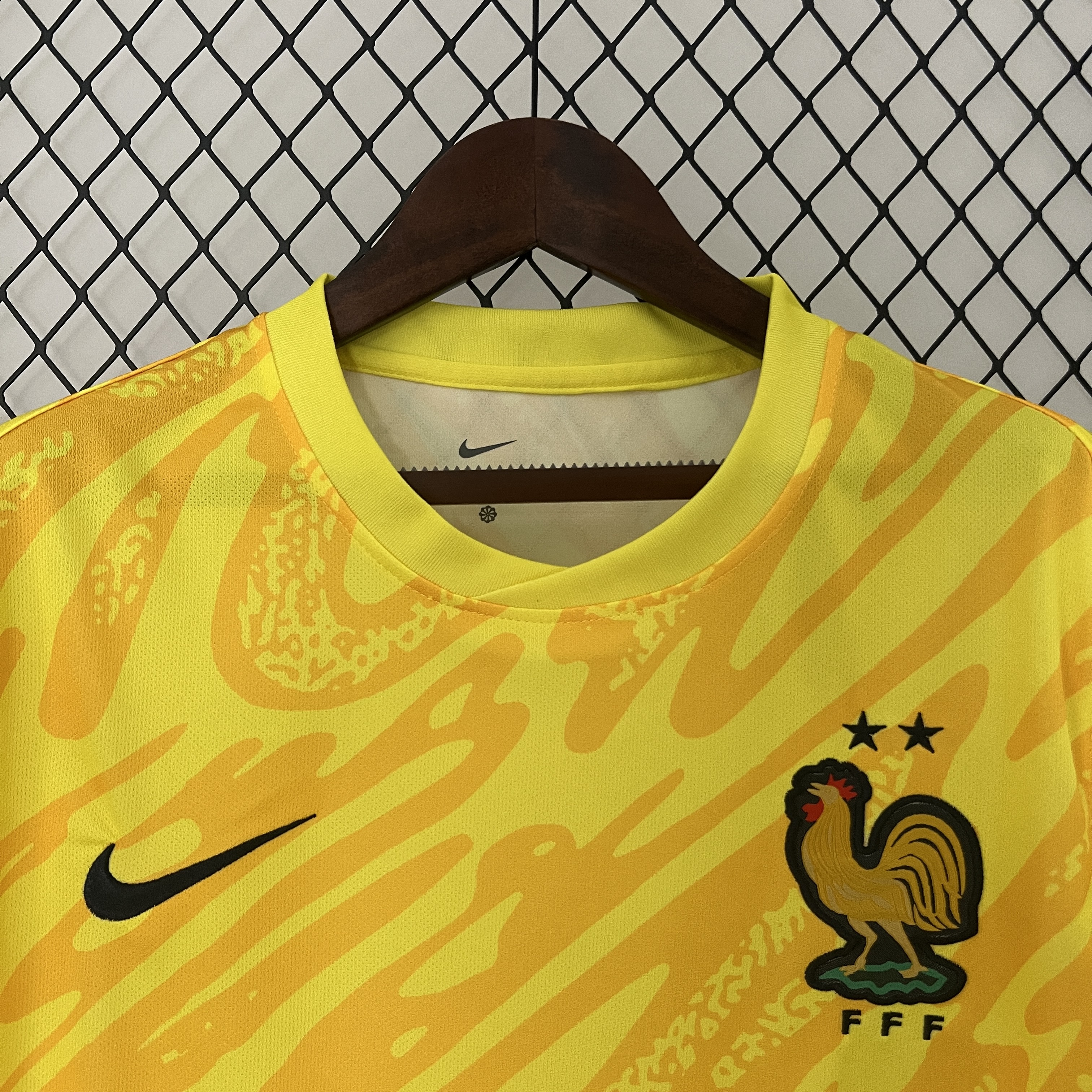 France 2024 Yellow Goalkeeper Jersey - Fans Version - Unitedfutballjersey