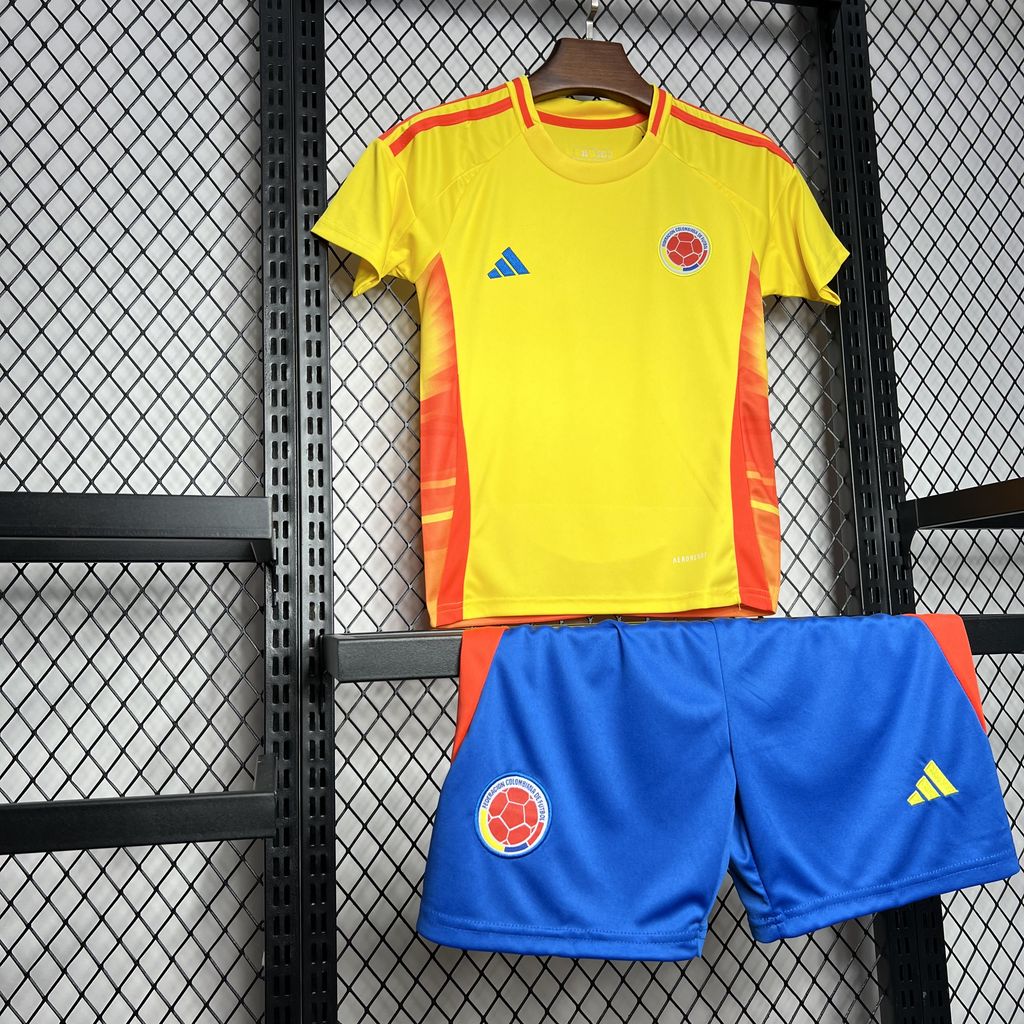 Colombia 2024 Home Stadium Kids Kit - Unitedfutballjersey