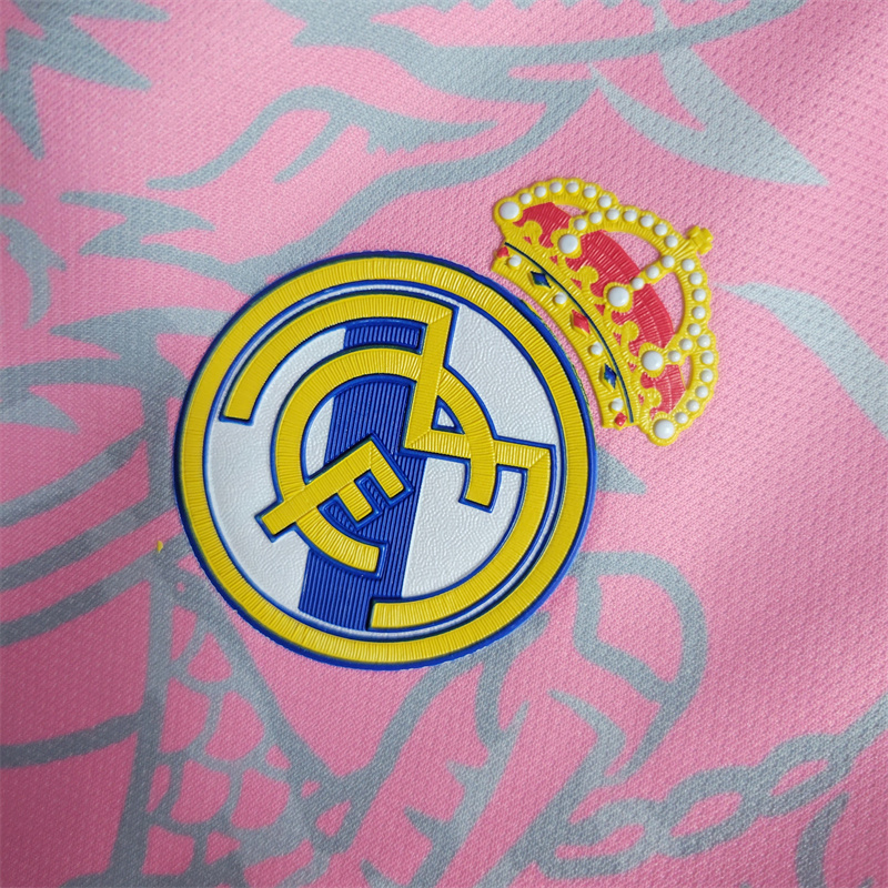 23/24 Real Madrid Dragon Pink Jersey - Fans Version - Unitedfutballjersey