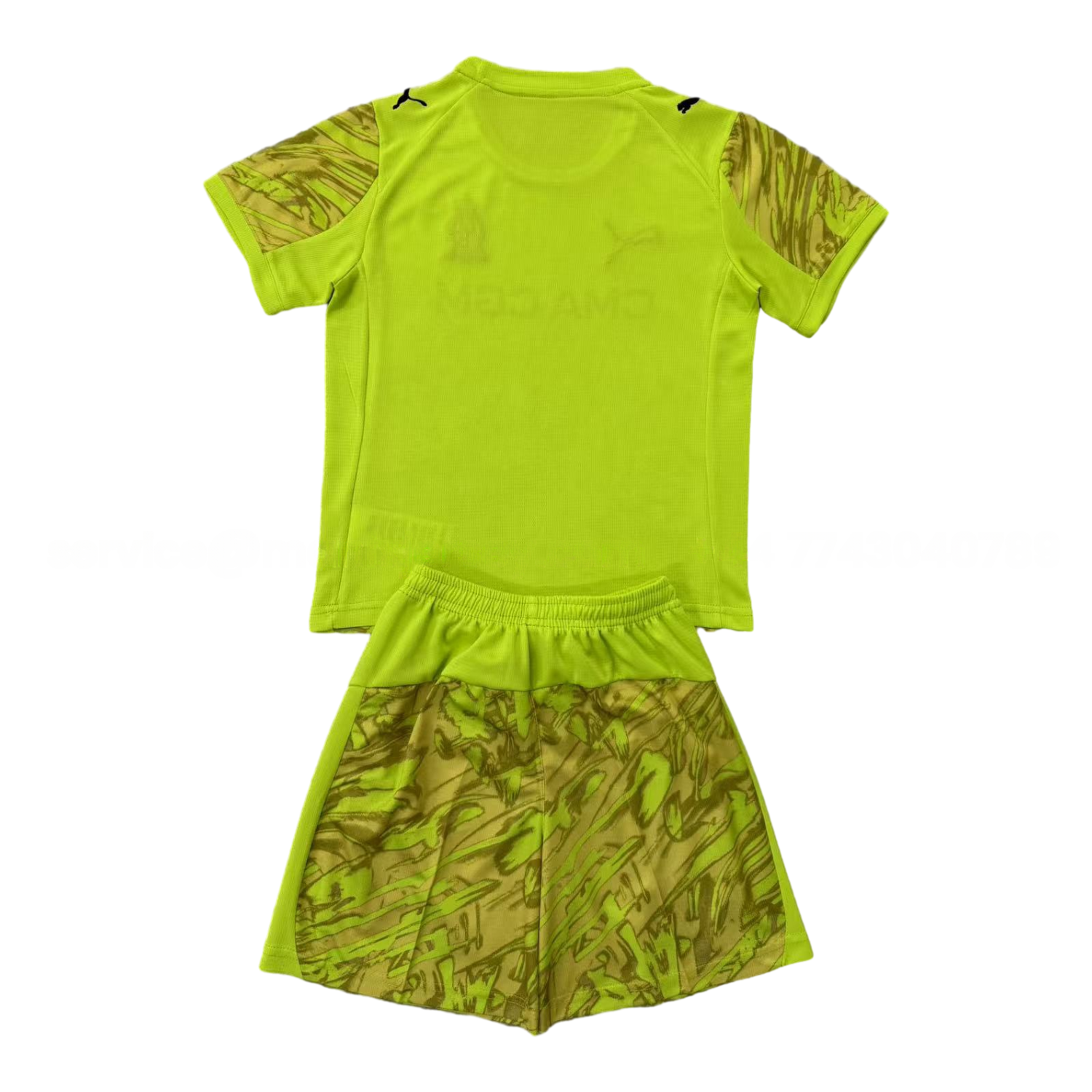 Marseille 25-26 Green Goalkeeper Kids Kit - Unitedfutballjersey