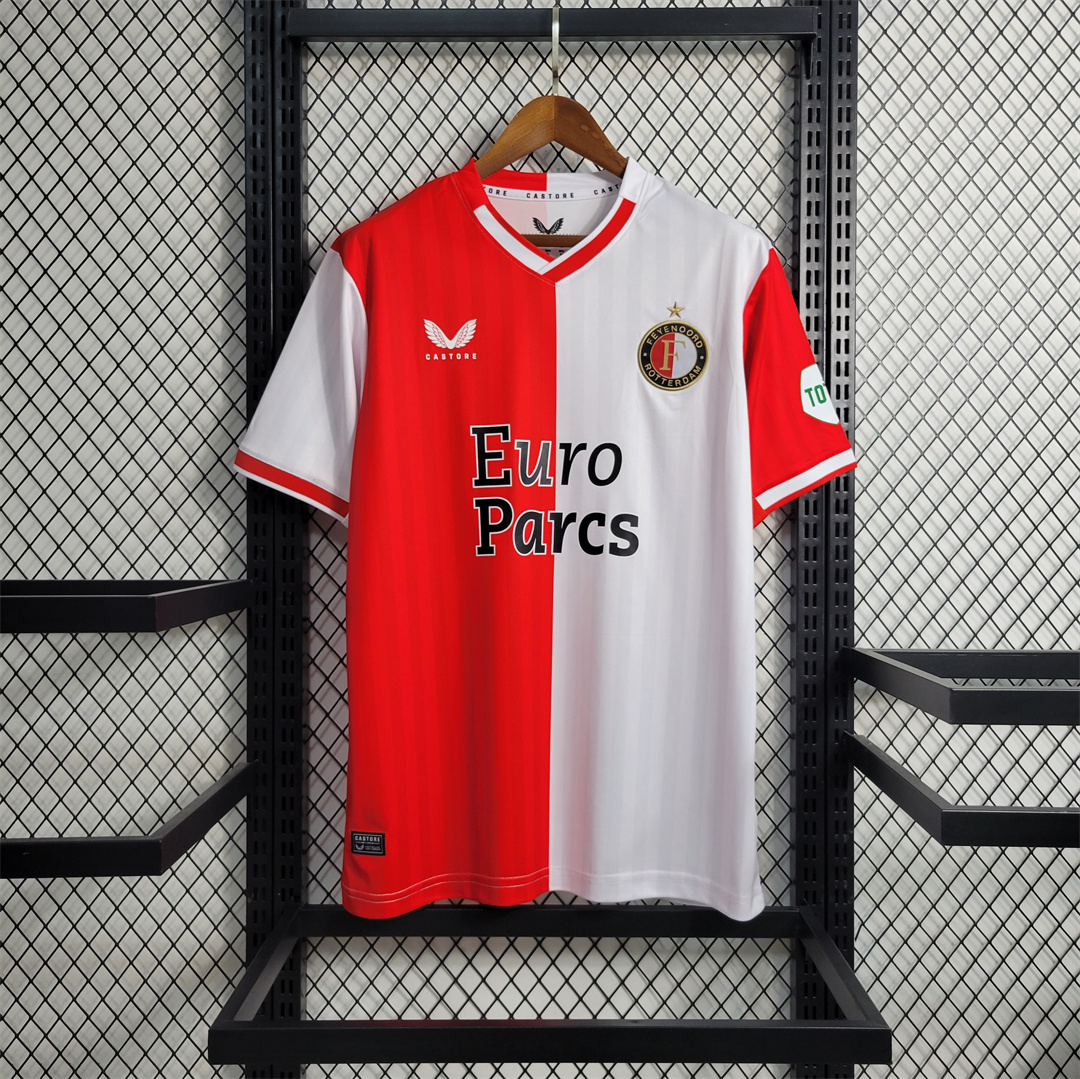 Feyenoord 23-24 Home Stadium Jersey - Fans Version - Unitedfutballjersey