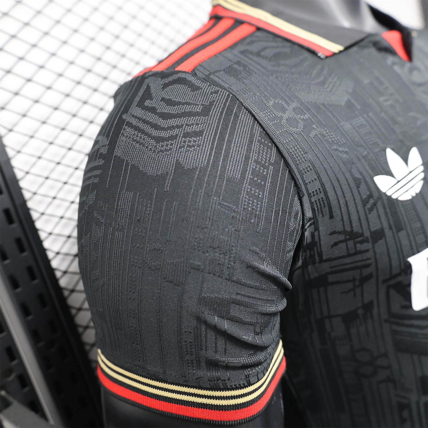 Arsenal 25-26 Black POLO Throwback Trefoil Jersey - Player Version - Unitedfutballjersey