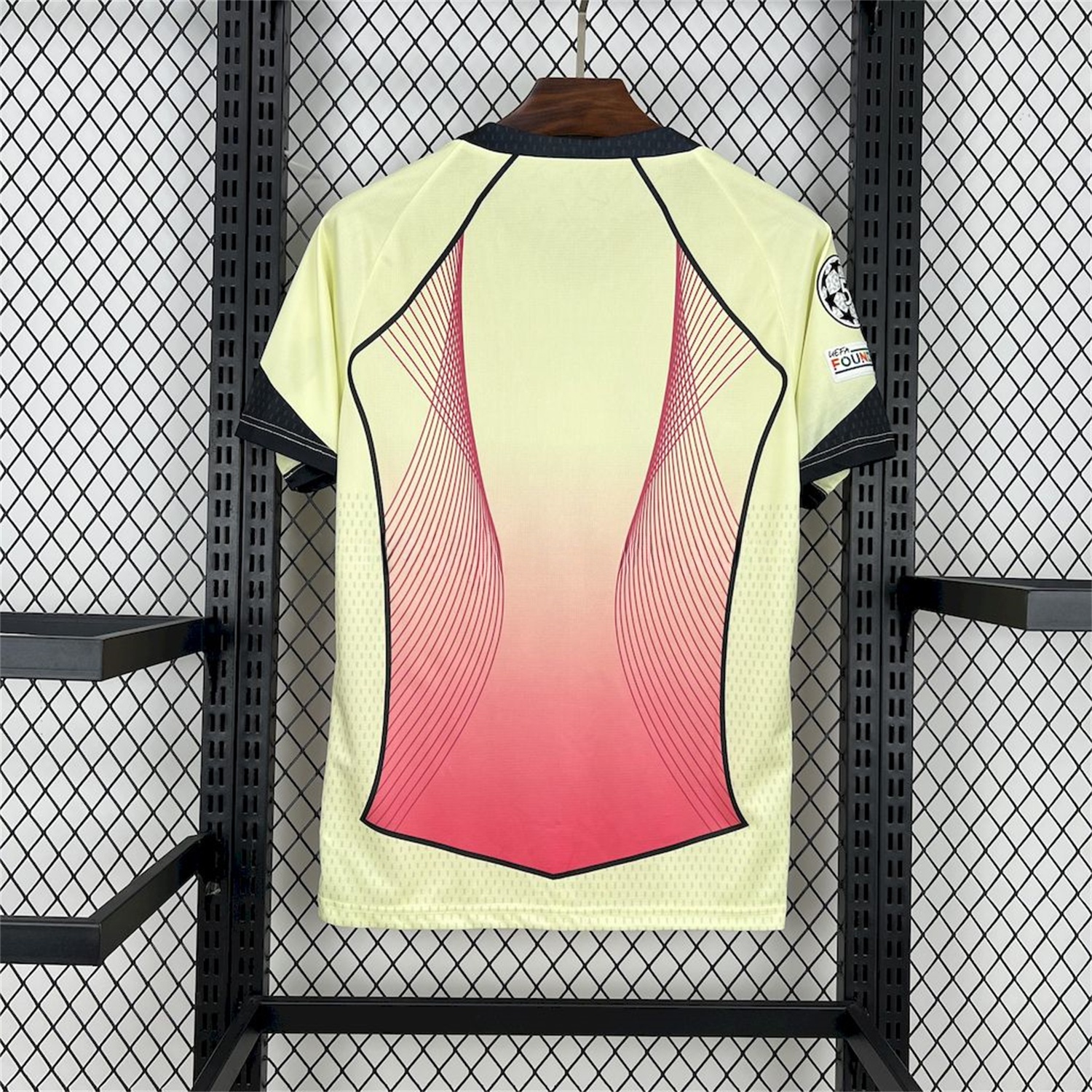 B.A.R.S.A 25-26 T90 Red Lines Yellow Special Jersey - Fans Version - Unitedfutballjersey