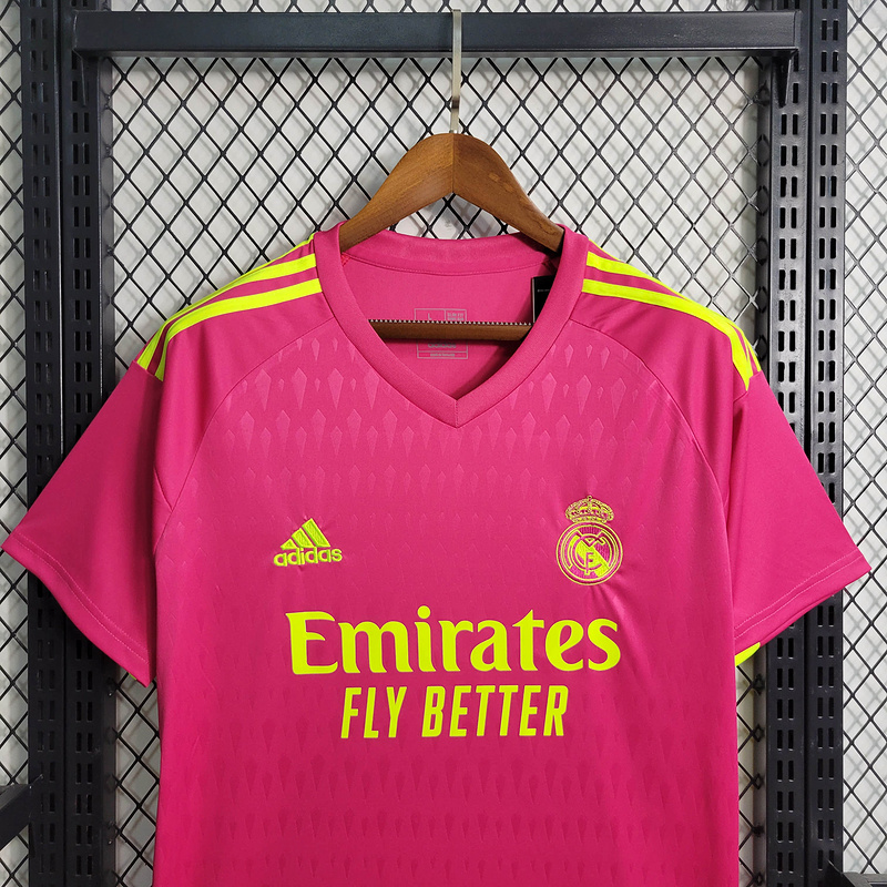 Real Madrid 23-24 Pink Goalkeeper Jersey - Fans Version - Unitedfutballjersey