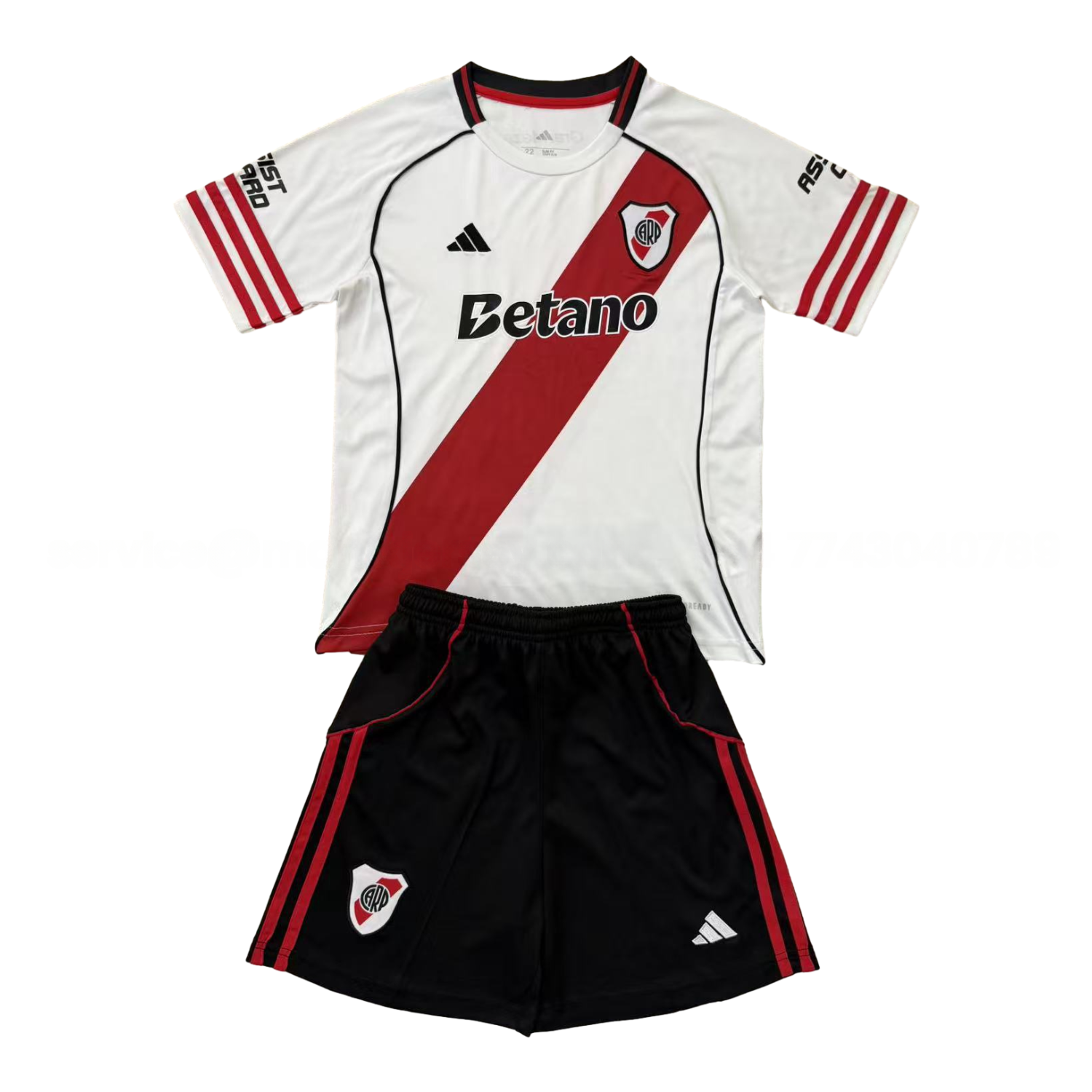 River Plate 25-26 Home Men's Adult Jersey Set - Fans Version - Unitedfutballjersey