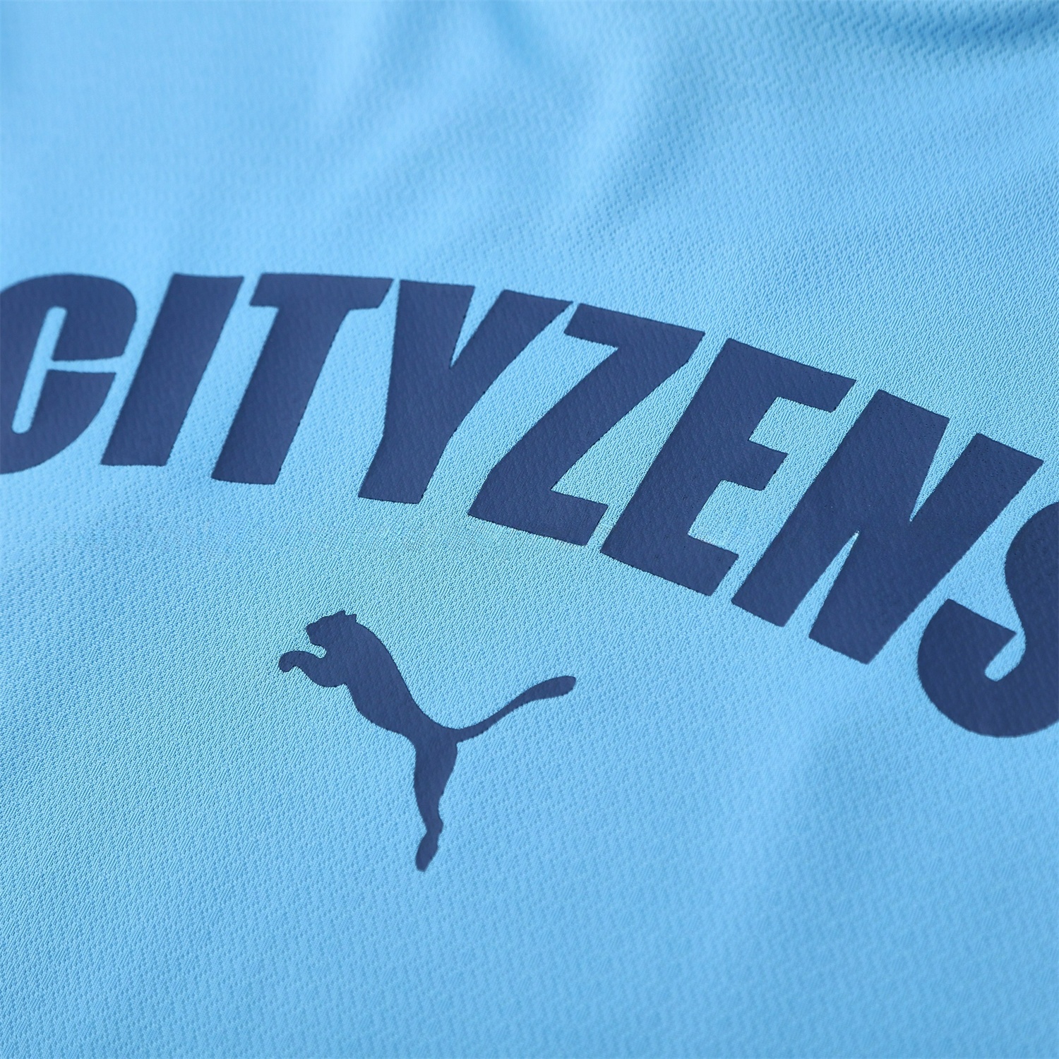 Manchester City 25-26 Short-Sleeve Training Set - Light Blue Top & Deep Blue Shorts - Unitedfutballjersey