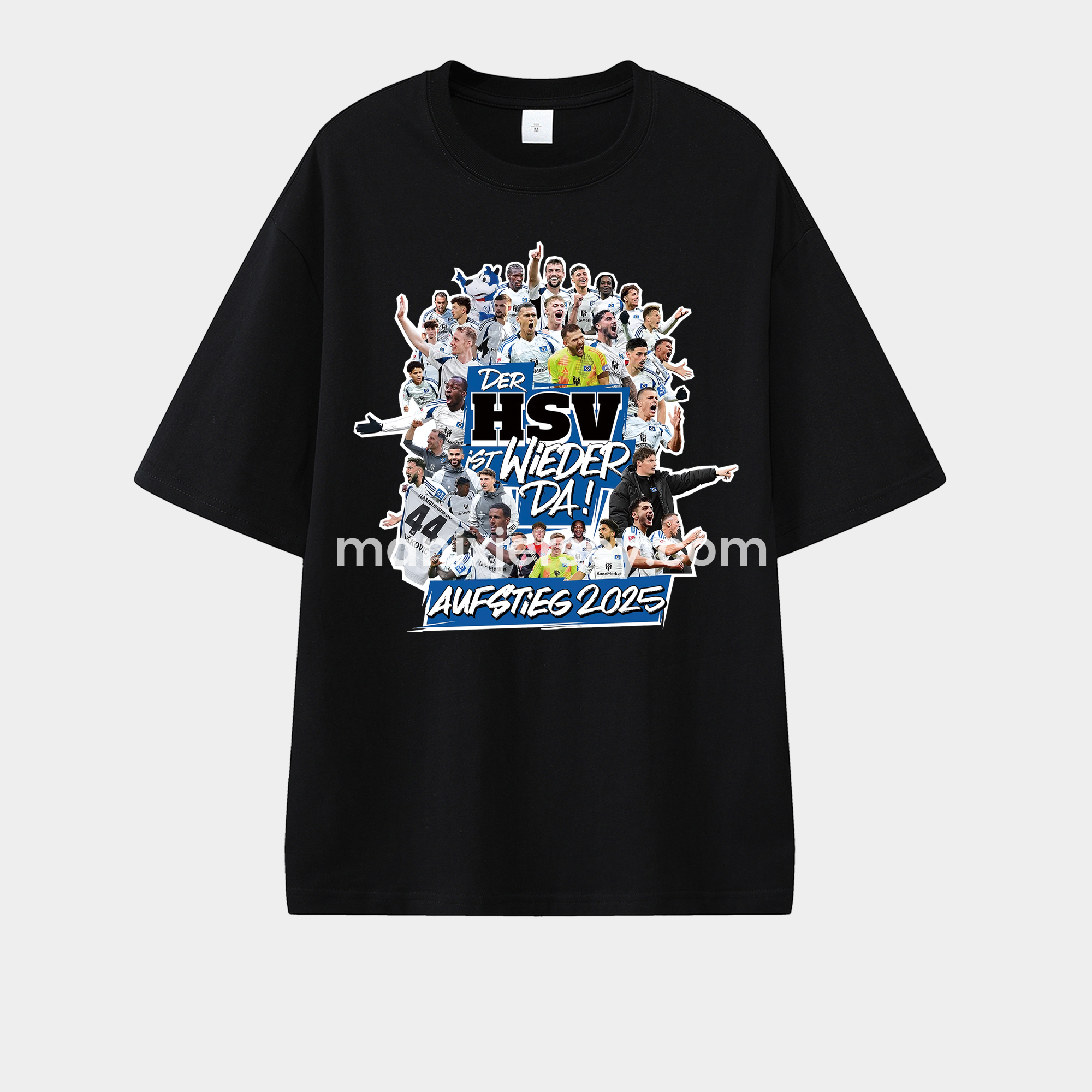 Hamburger SV DER HSV IST WIEDER DA AUFSTIEG 2025 Unisex Pure Cotton T-shirt - Unitedfutballjersey