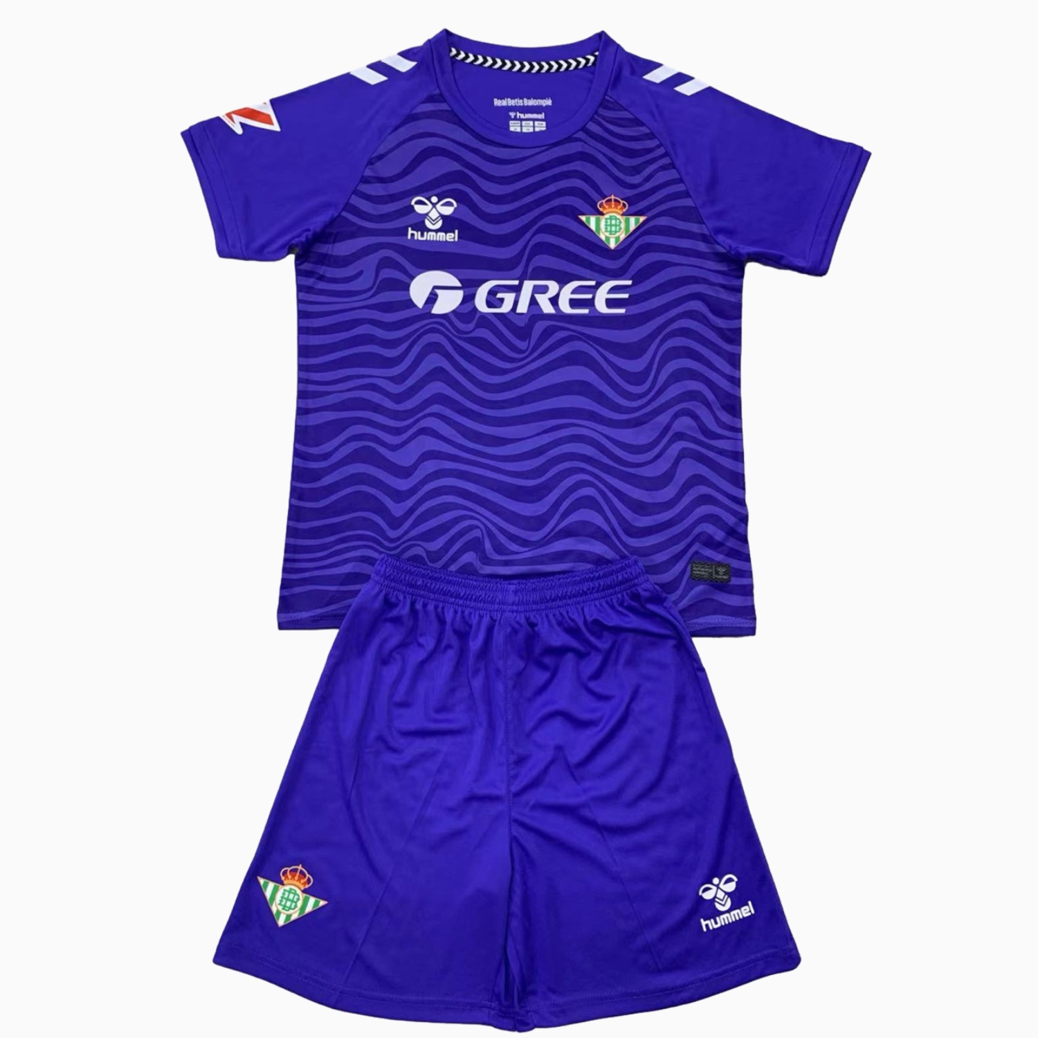 Real Betis 24-25 Purple Goalkeeper Kids Kit - Unitedfutballjersey