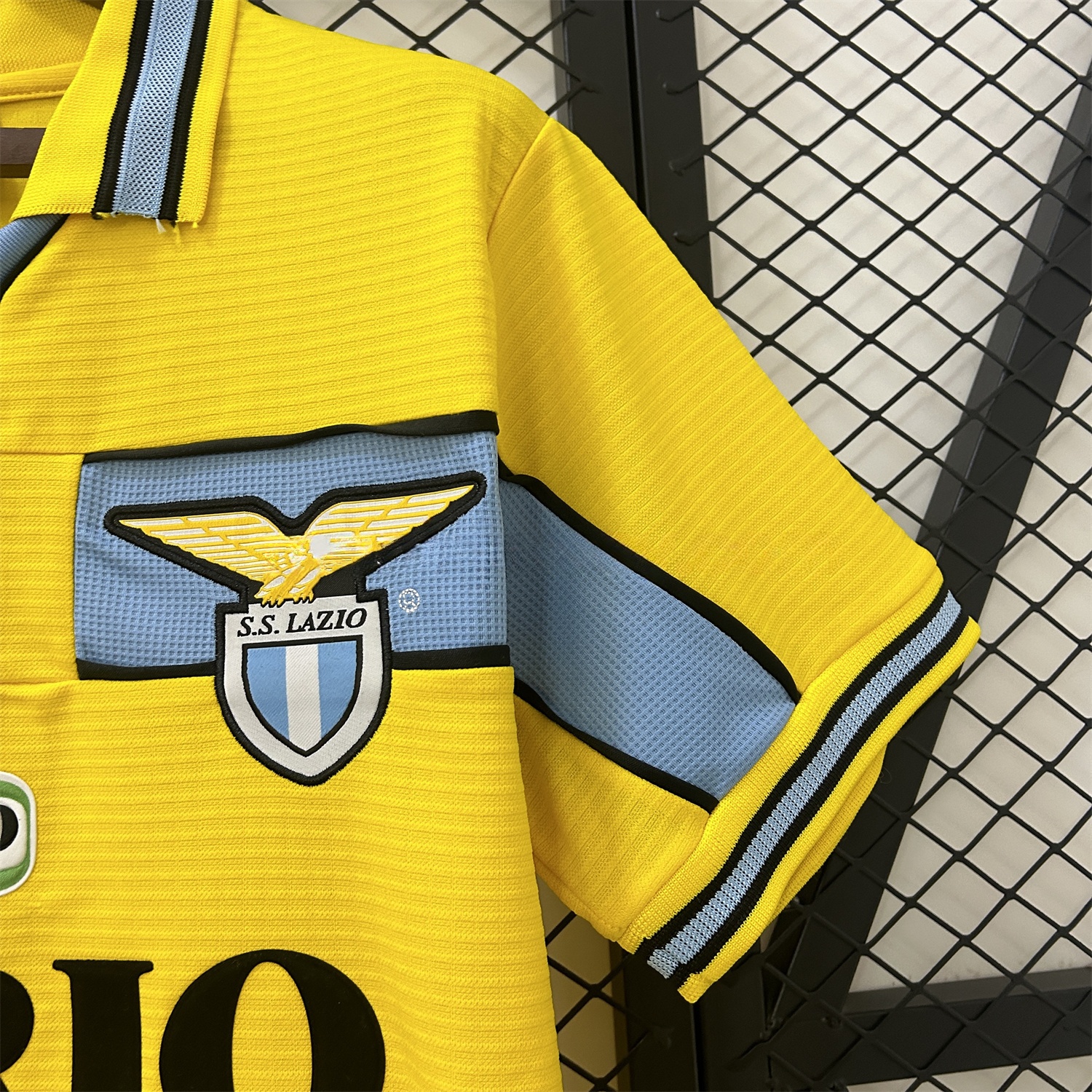 Retro Lazio 98-99 Yellow Away Jersey - Unitedfutballjersey