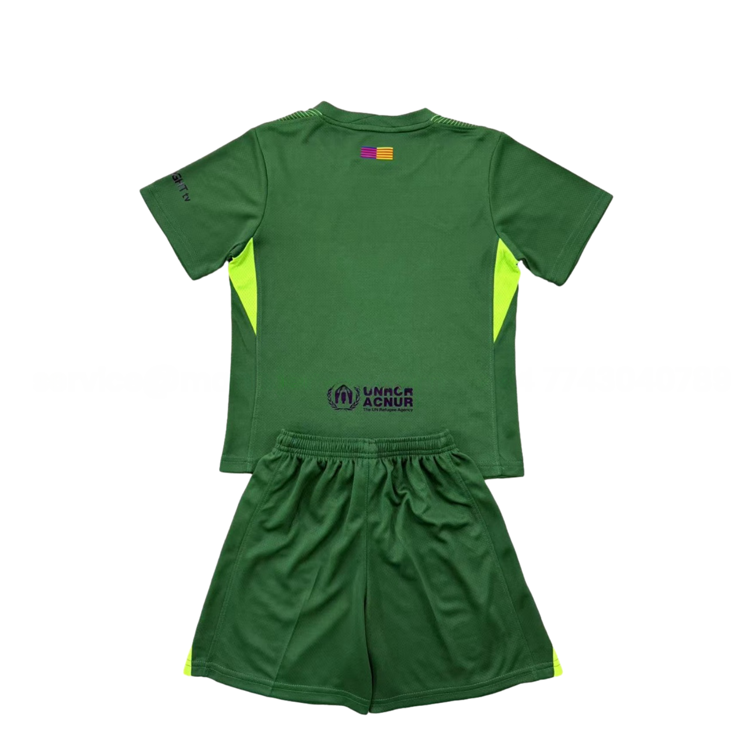 Barcelona 25-26 Goalkeeper Green Men's Adult Jersey Set - Fans Version - Unitedfutballjersey