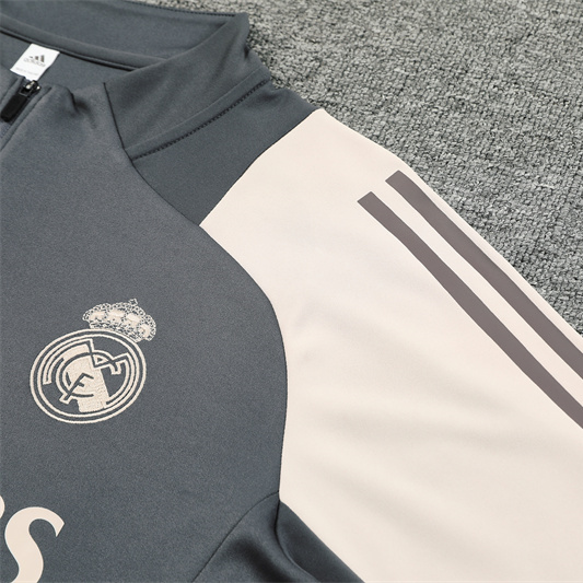 Real Madrid 24-25 Long Sleeve Training Set - Deep Grey - Unitedfutballjersey