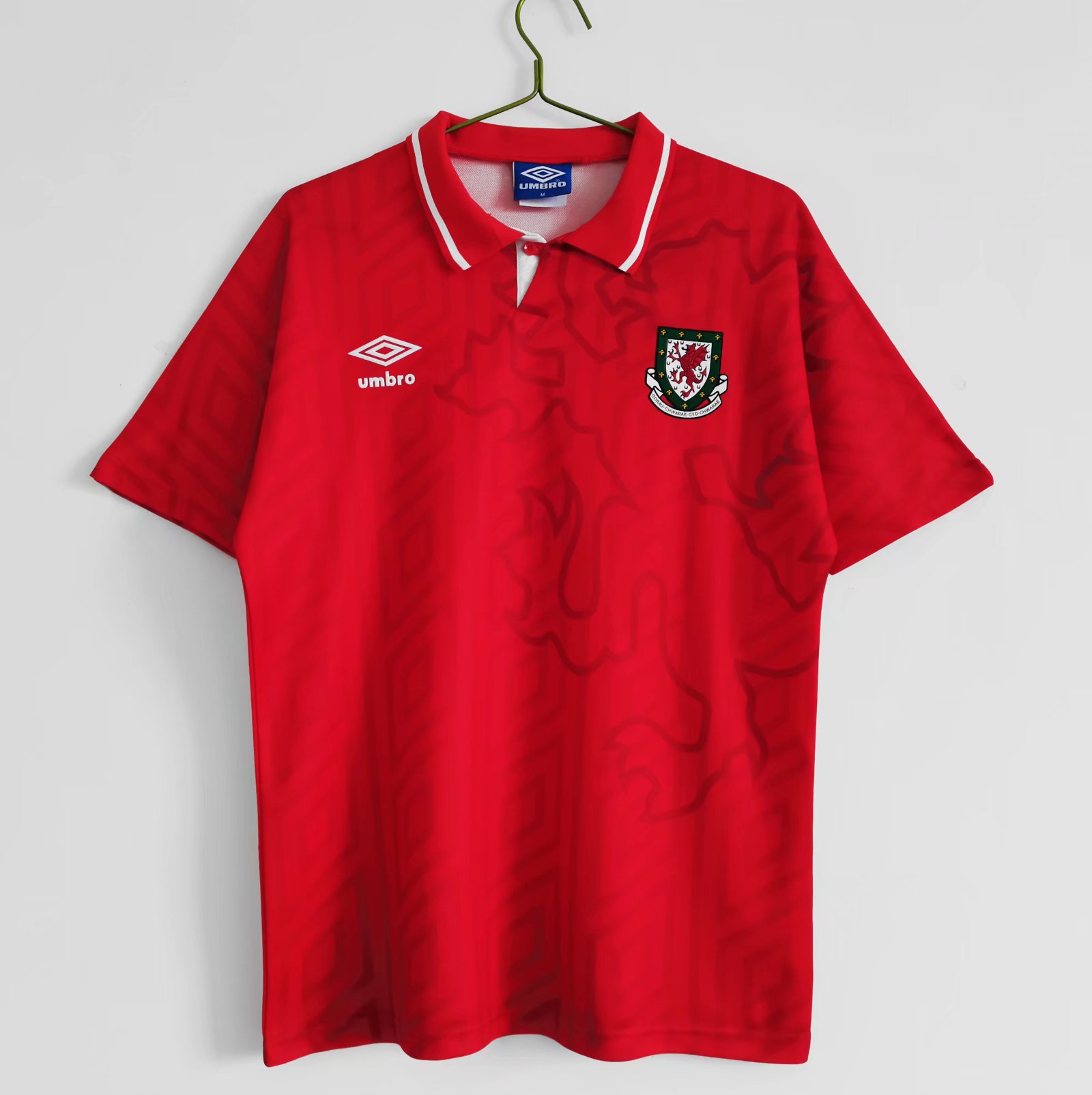 Retro Wales 1992 Home Stadium Jersey - Unitedfutballjersey