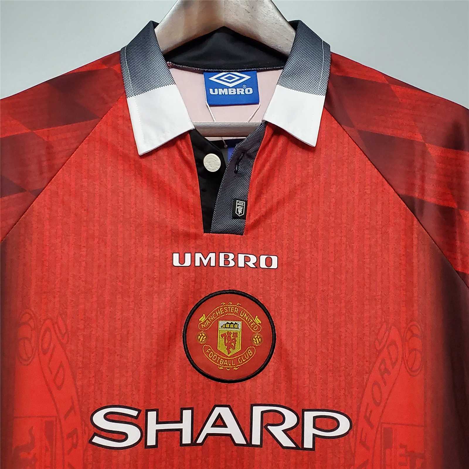 Retro Manchester United 96-97 Home Long Sleeve Jersey - Unitedfutballjersey