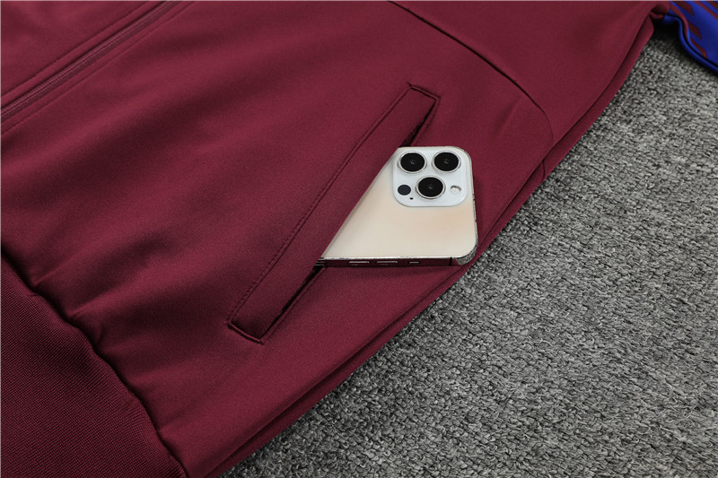 B.A.R.S.A Date 23-24 Jacket Training Tracksuit - Red - Unitedfutballjersey