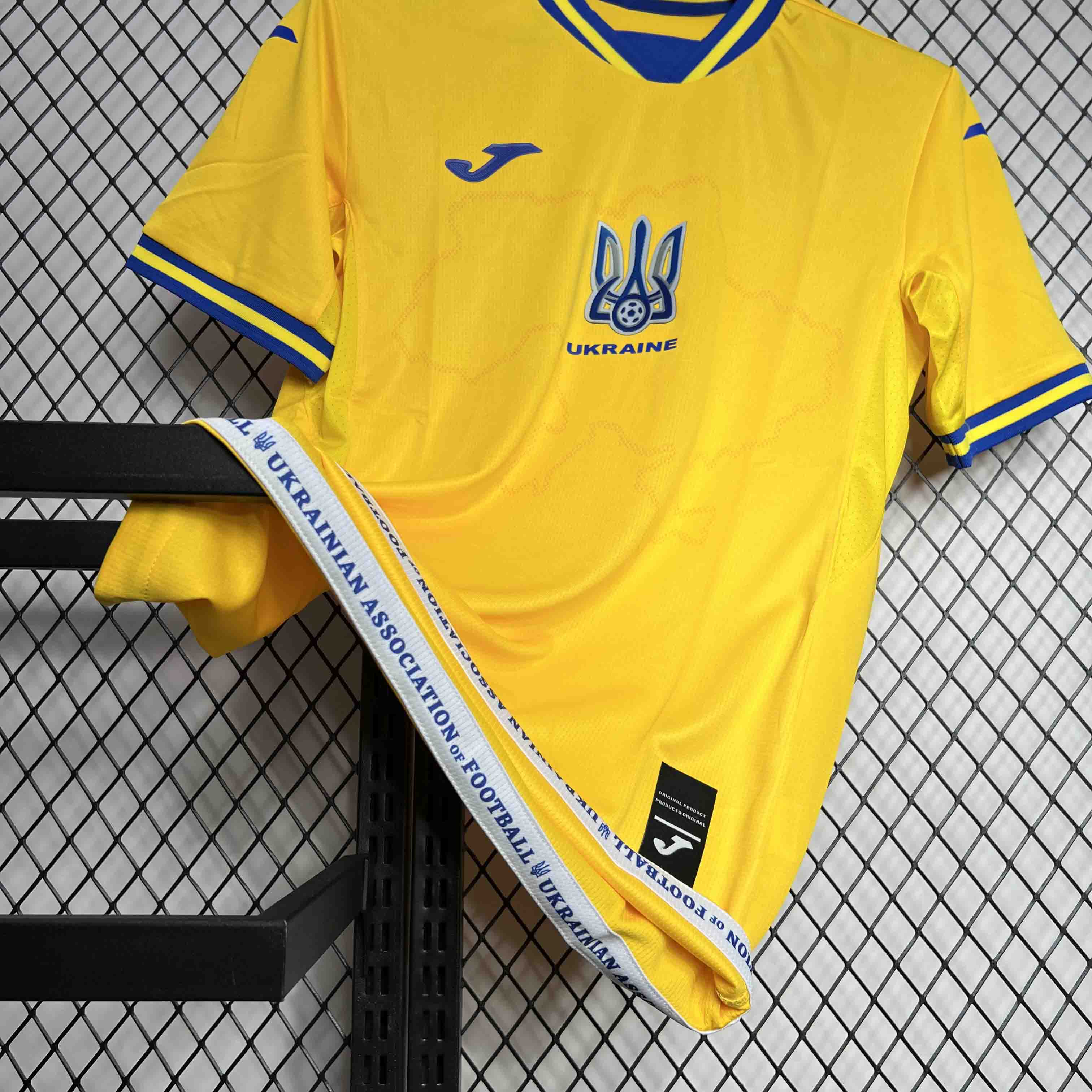 Ukraine 2024 Home Stadium Jersey - Fans Version - Unitedfutballjersey