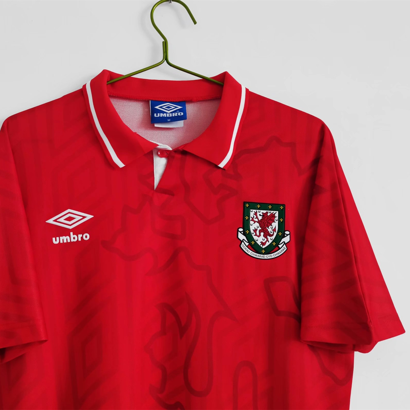 Retro Wales 1992 Home Stadium Jersey - Unitedfutballjersey
