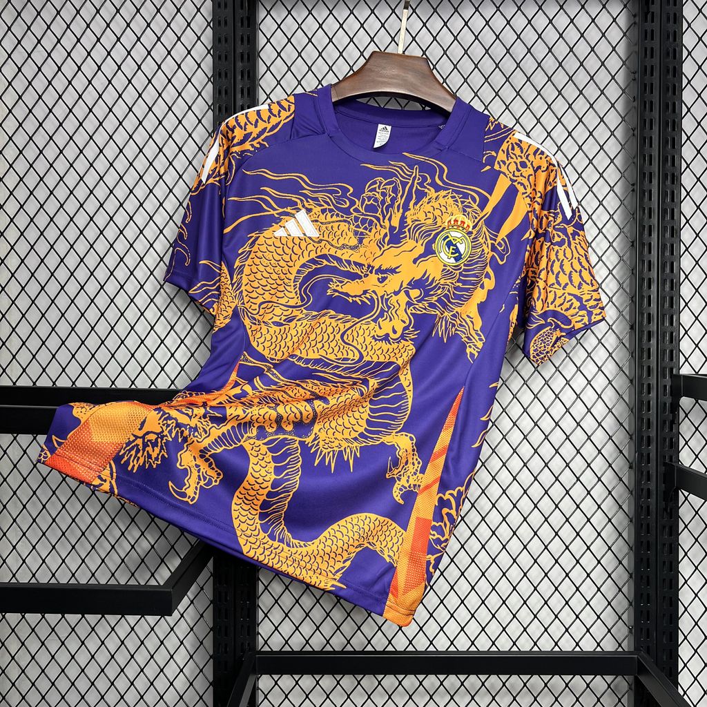 Real Madrid 24-25 Orange Dragon Special Edition Jersey - Fans Version - Unitedfutballjersey