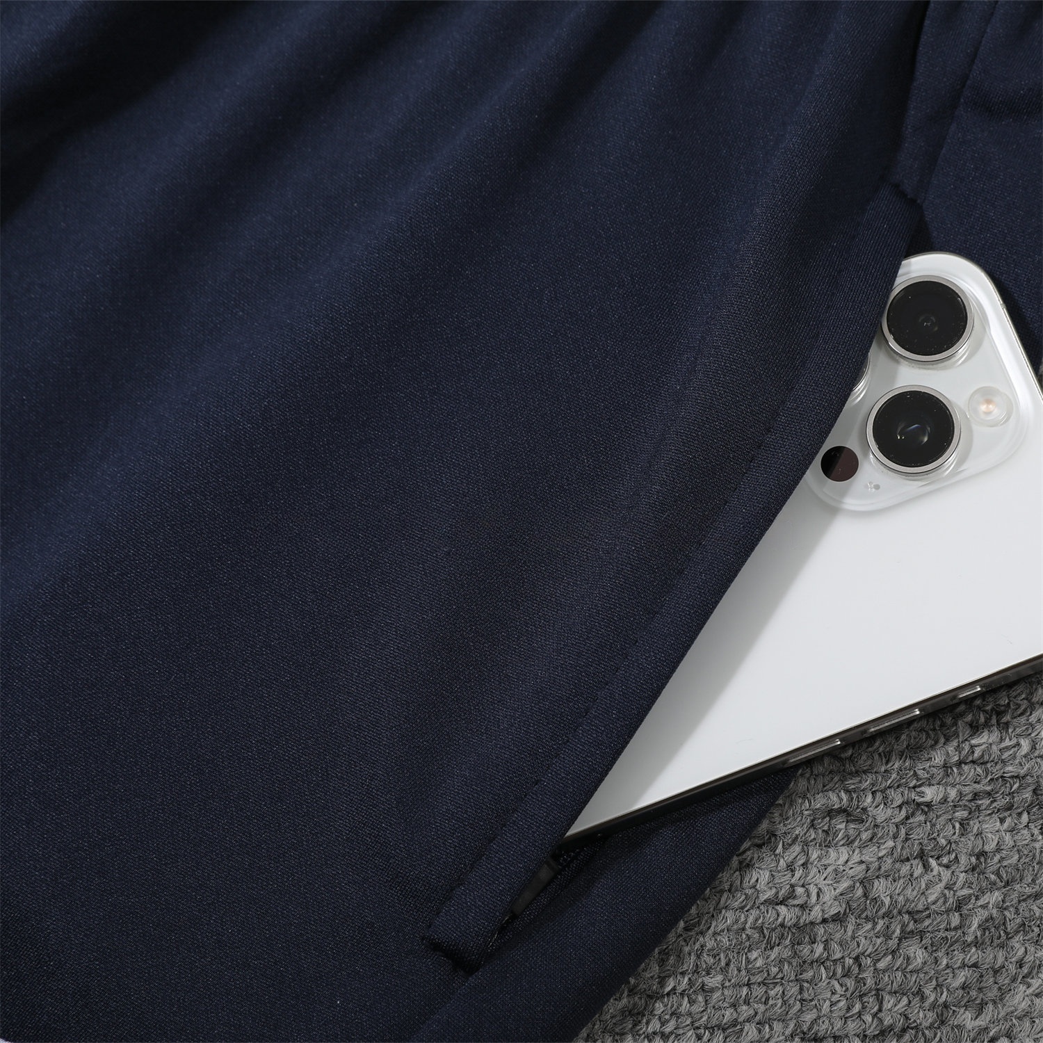 France 25-26 POLO Short-Sleeve Training Set - Deep Blue Top and Pants - Unitedfutballjersey