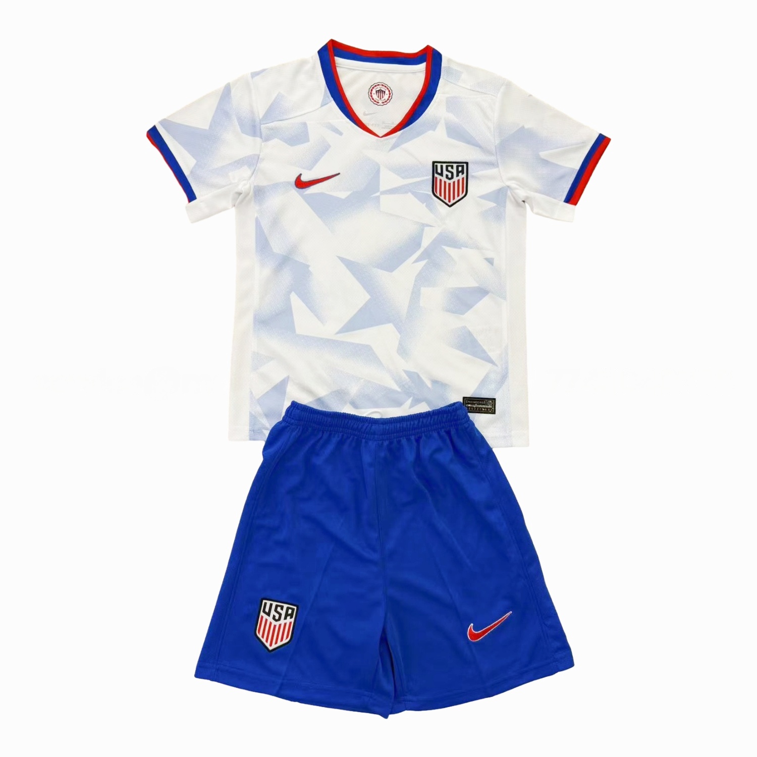 United States USA 25-26 Home White Men's Adult Jersey Set - Fans Version - Unitedfutballjersey