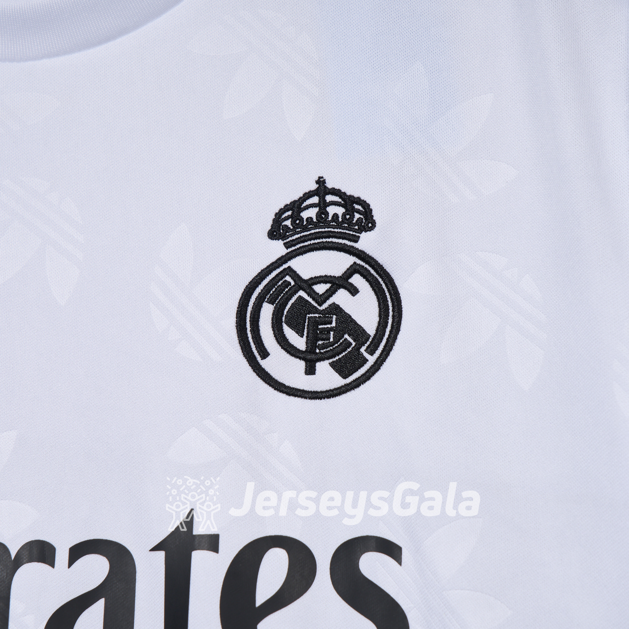 Real Madrid 24-25 Trefoil White Jersey - Fans Version - Unitedfutballjersey
