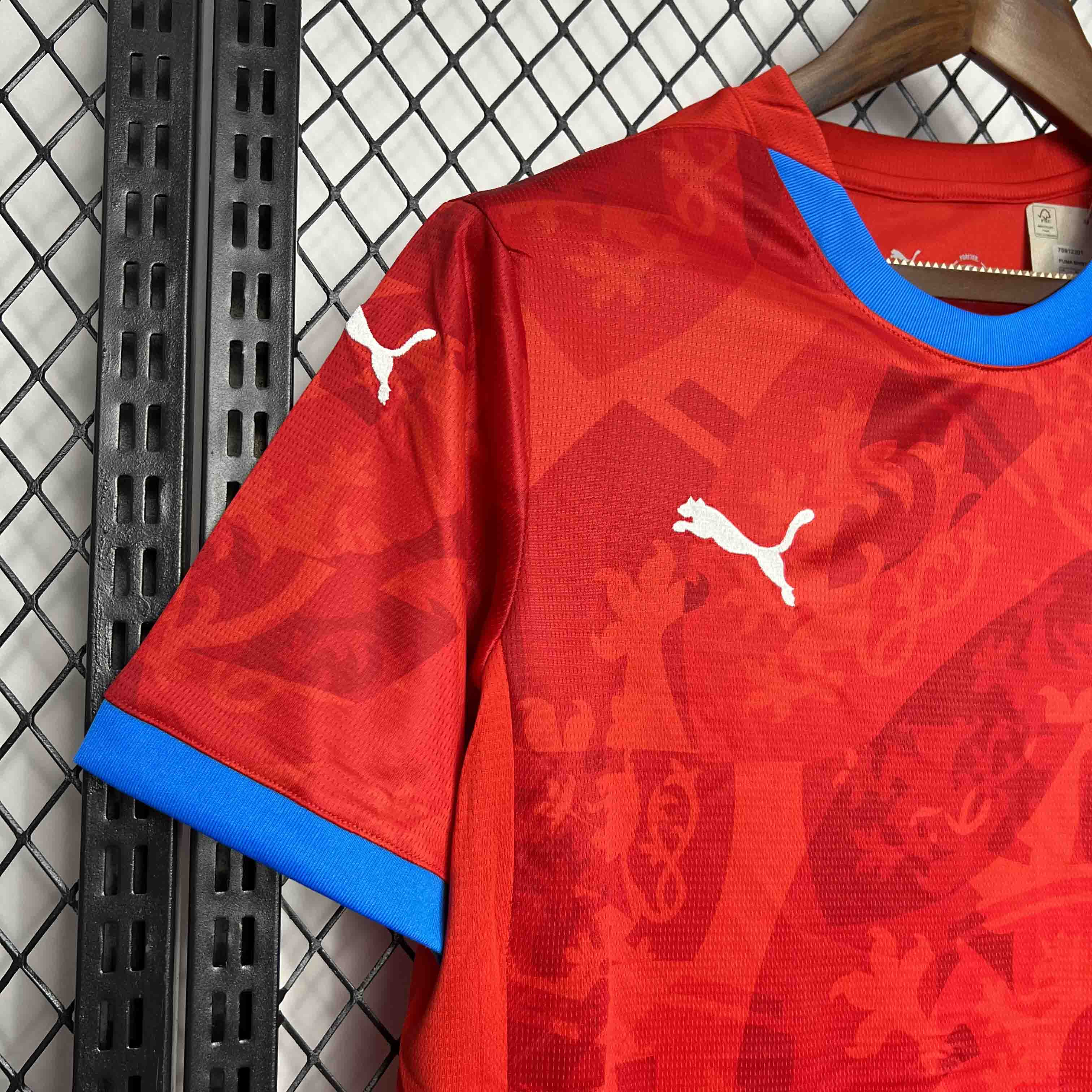 Czech Republic 2024 Home Stadium Jersey - Fans Version - Unitedfutballjersey