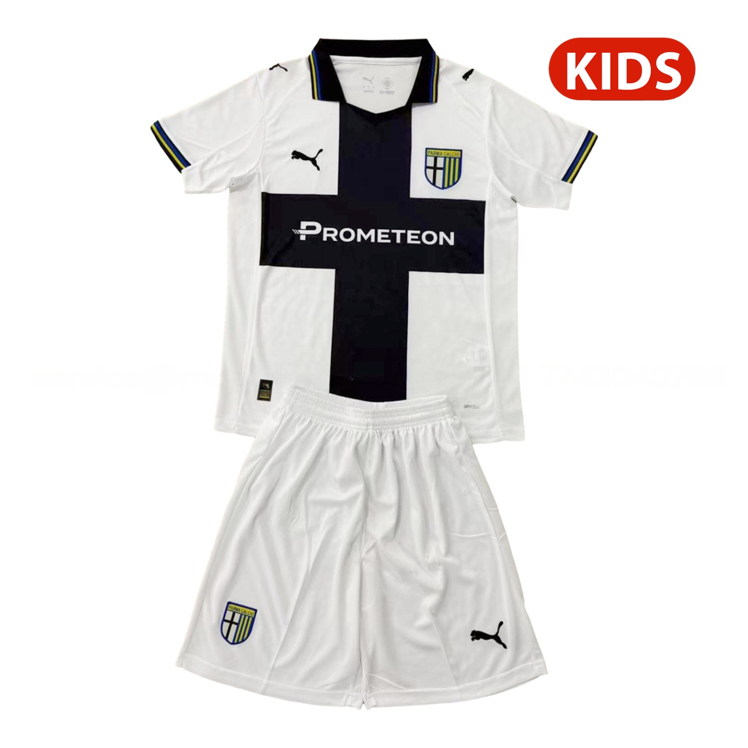 Parma 25-26 Home Kids Kit - Unitedfutballjersey