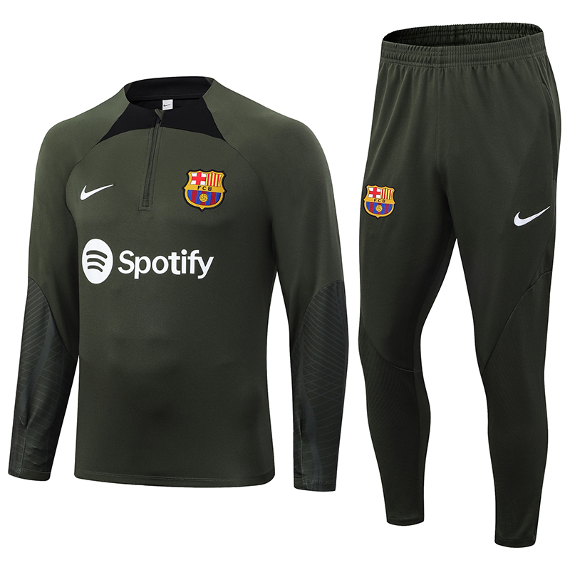 B.A.R.S.A 23-24 Long Sleeve Training Set -Green - Unitedfutballjersey