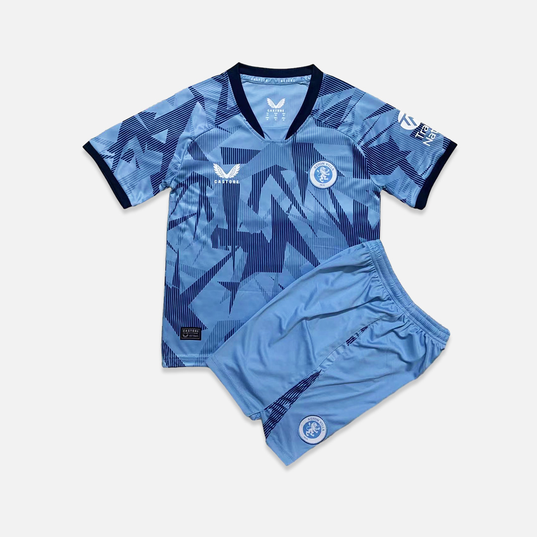 Aston Villa 23-24 Third Kids Kit - Unitedfutballjersey