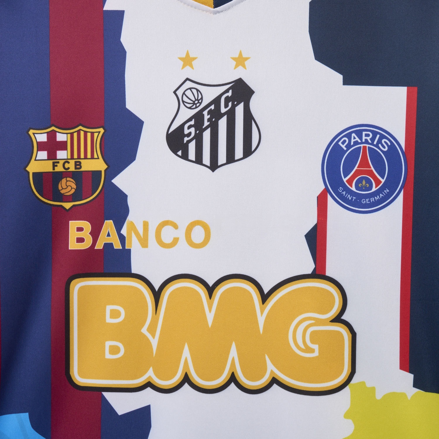 Neymar Career Commemorative Jersey - Fans Version - B.A.R.S.A Brazil Paris Saint-Germain PSG Santos Al Hilal SFC - Unitedfutballjersey