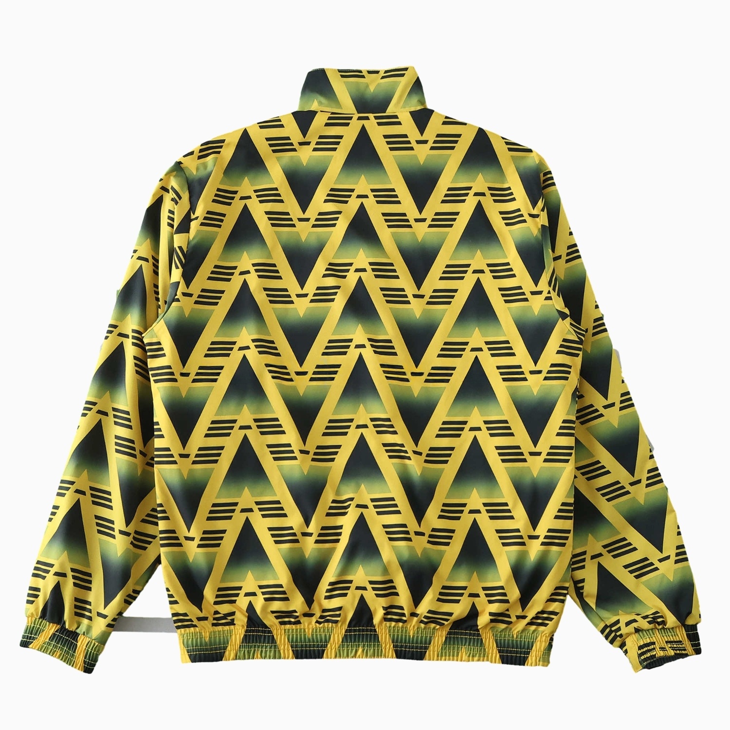 Retro Arsenal 1991-93 Away Double Sided Reversible Windbreaker - Yellow & Grey - Unitedfutballjersey