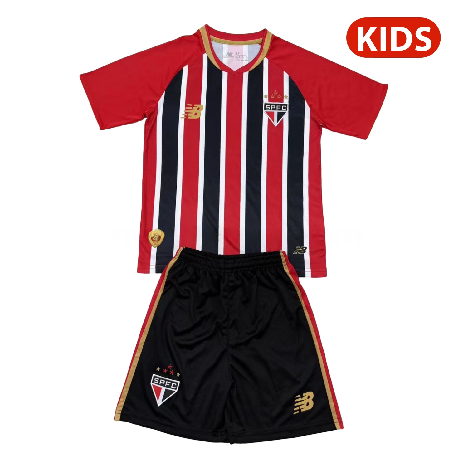 Sao Paulo 25-26 Away Unsponsored Kids Kit - Unitedfutballjersey