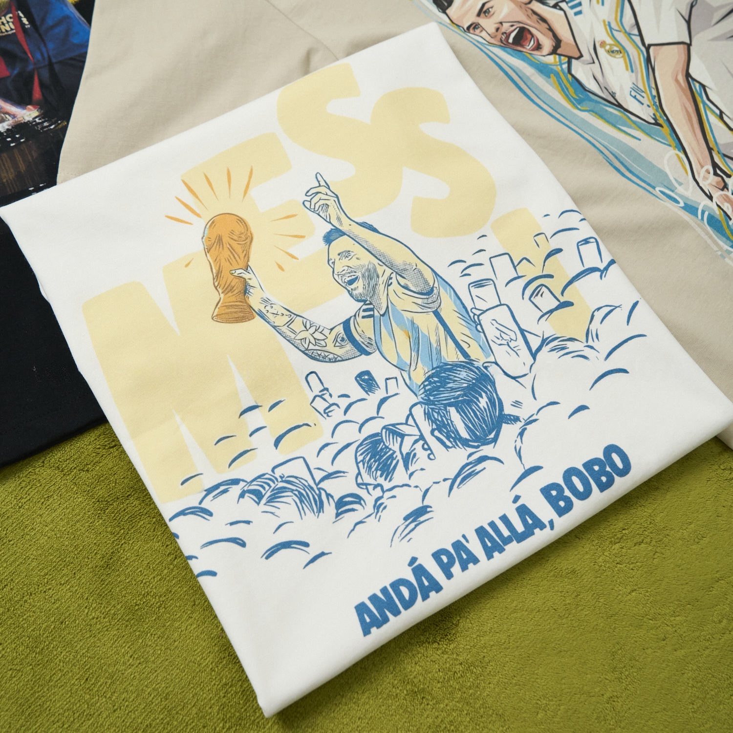 Argentina Messi World Cup Anda Pa Alla Bobo Unisex Pure Cotton T-shirt - Unitedfutballjersey