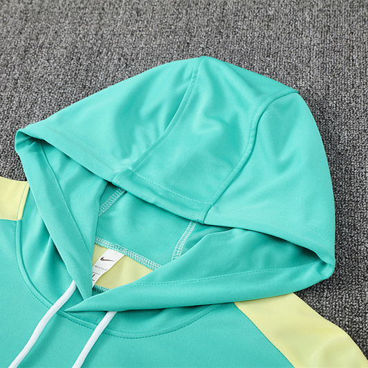 Club América 2025 Training Hoodie Set - Green Hoodie and Deep Blue Pants - Unitedfutballjersey