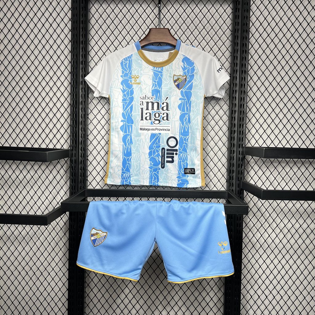 Malaga 24-25 Home Kids Kit - Unitedfutballjersey