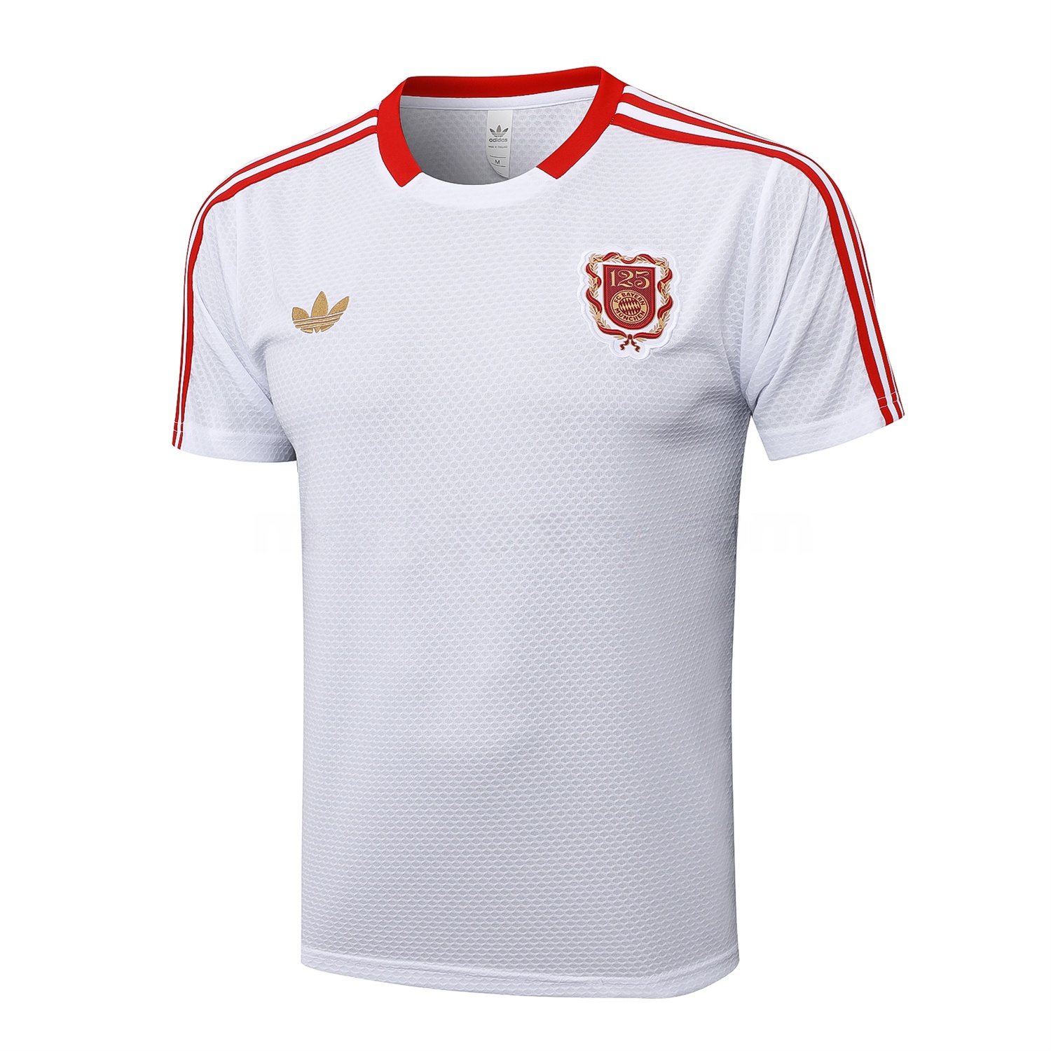 Bayern Munich 2025 125th Anniversary Short-Sleeve Training Set - White Top and Shorts - Unitedfutballjersey
