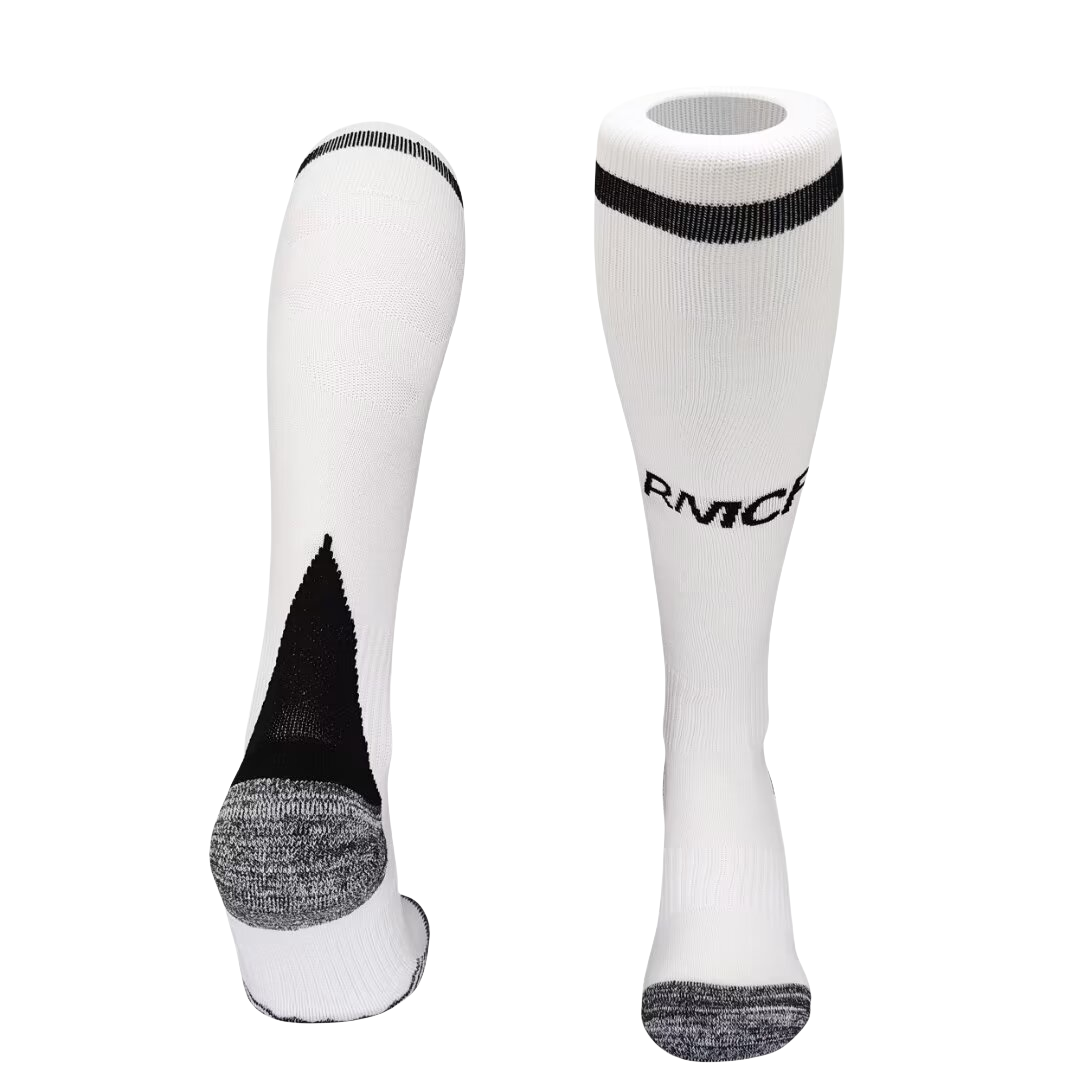 Real Madrid 24-25 Home Socks - White - Unitedfutballjersey