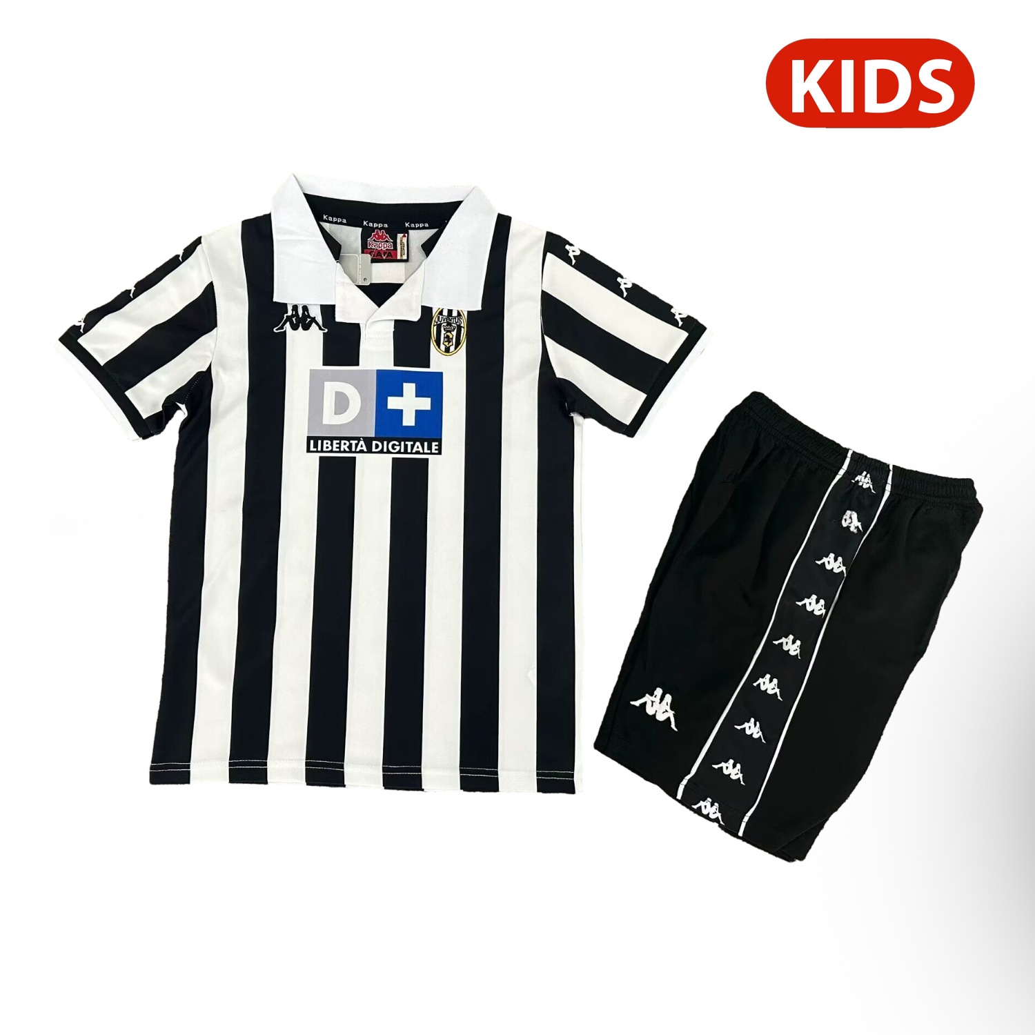Retro Juventus 1999-00 Home Kids Kit - Unitedfutballjersey