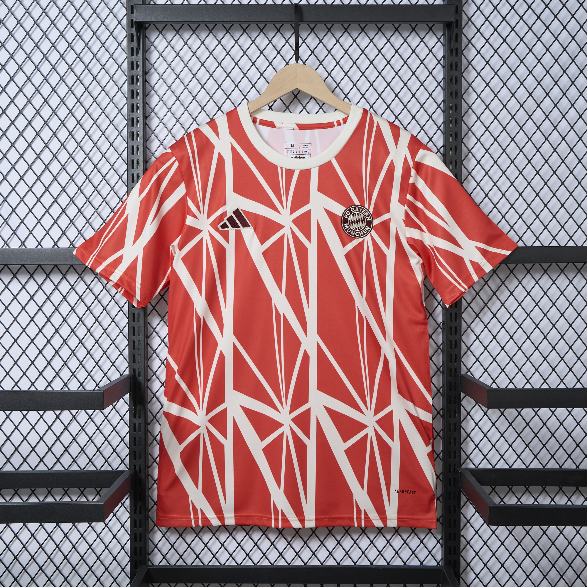 Bayern Munich 24-25 Red Pre-Match Training Jersey - Fans Version - Unitedfutballjersey