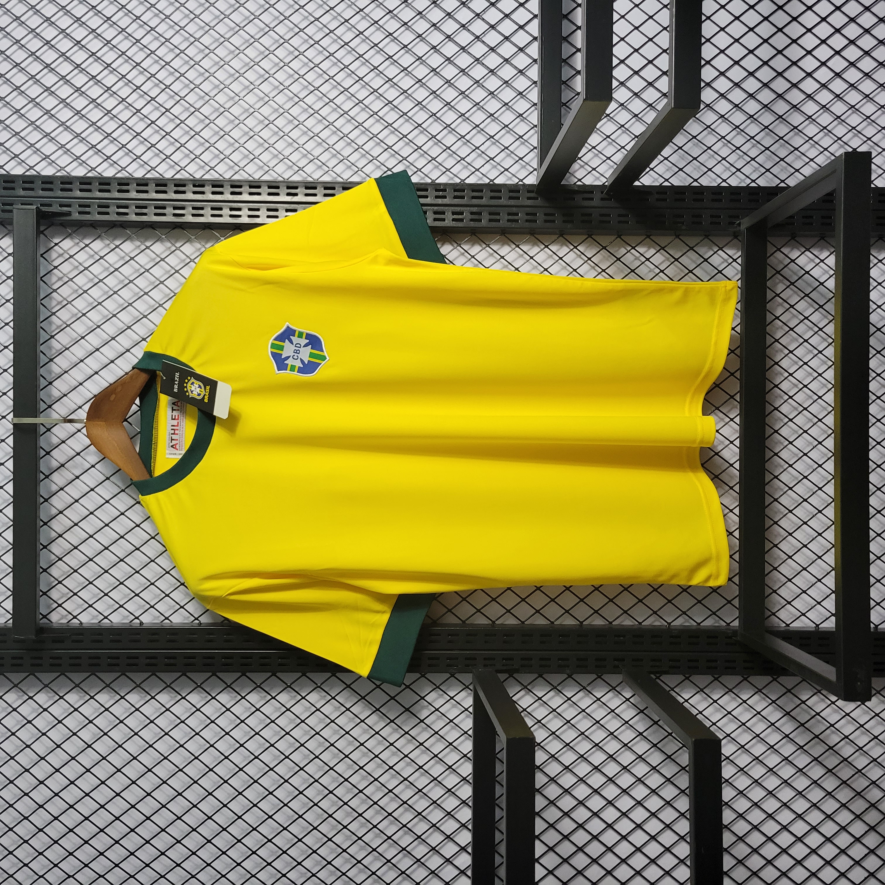 Retro Brazil 1970 Home Stadium Jersey - Unitedfutballjersey