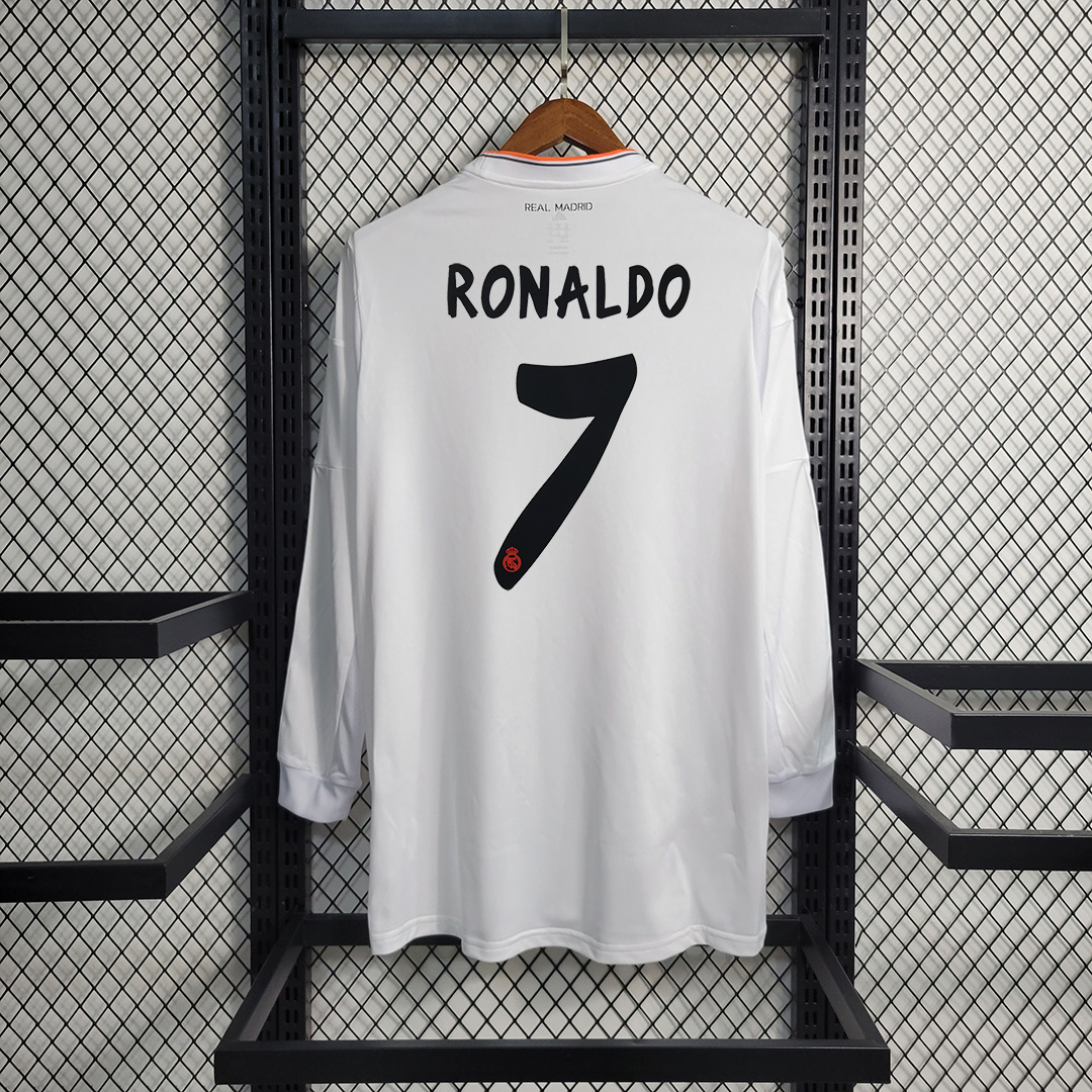 Retro Real Madrid 13-14 Home Stadium Long Sleeve Jersey - Unitedfutballjersey
