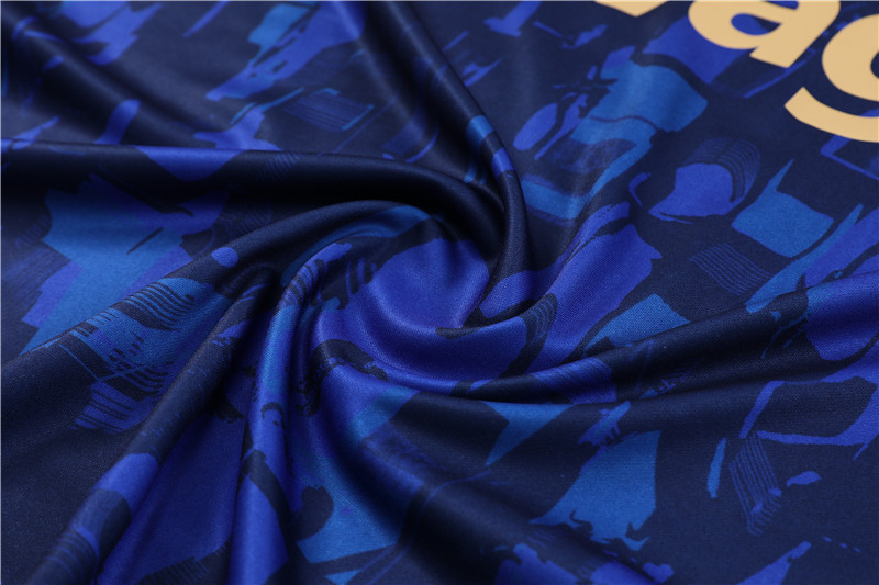 Che 23-24 Kids Long Sleeve Training Set Blue Camouflage - Unitedfutballjersey