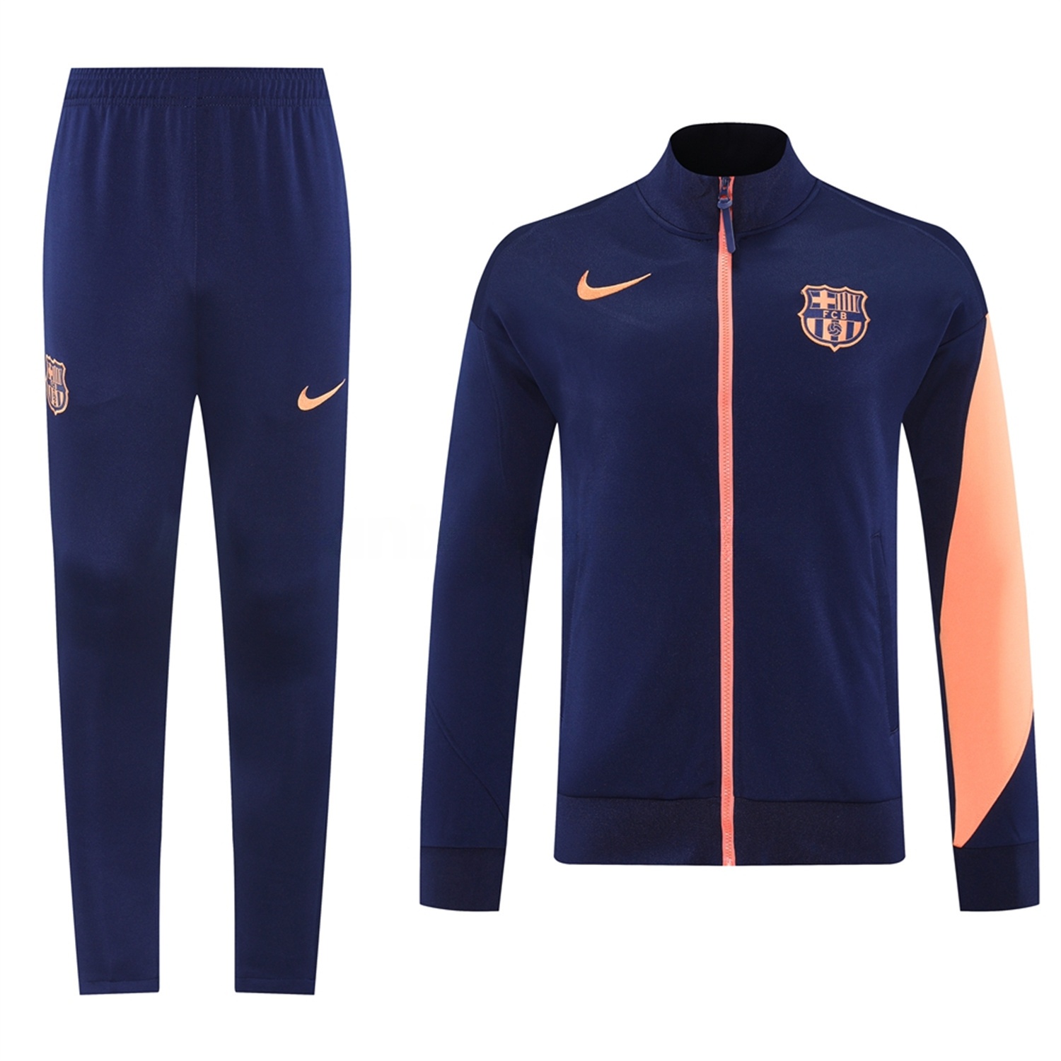 Barcelona 25-26 Jacket Training Tracksuit - Royal Blue top & Royal Blue Pants - Unitedfutballjersey