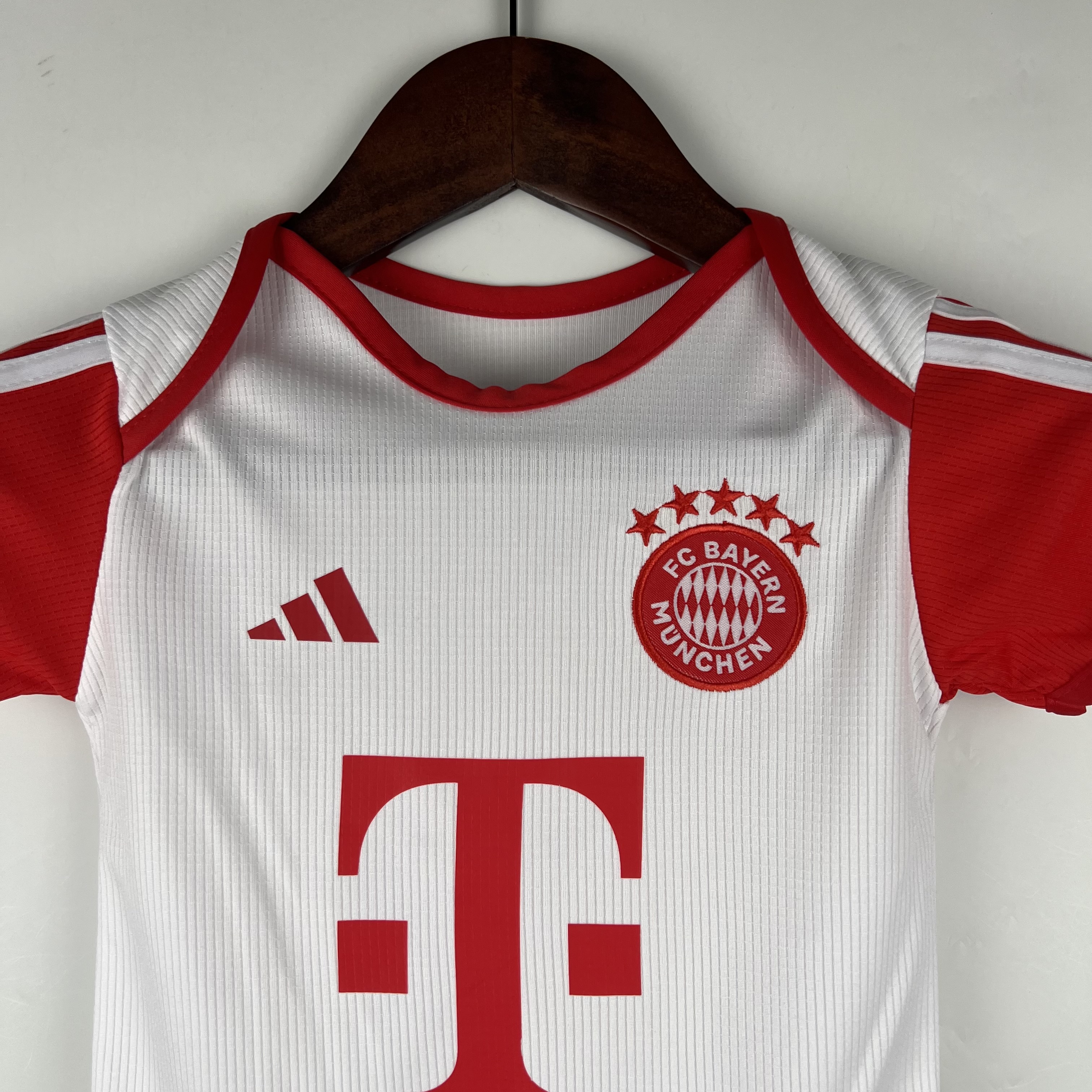 Bayern Munich 23-24 Home Stadium Baby Crawling Suit - Unitedfutballjersey