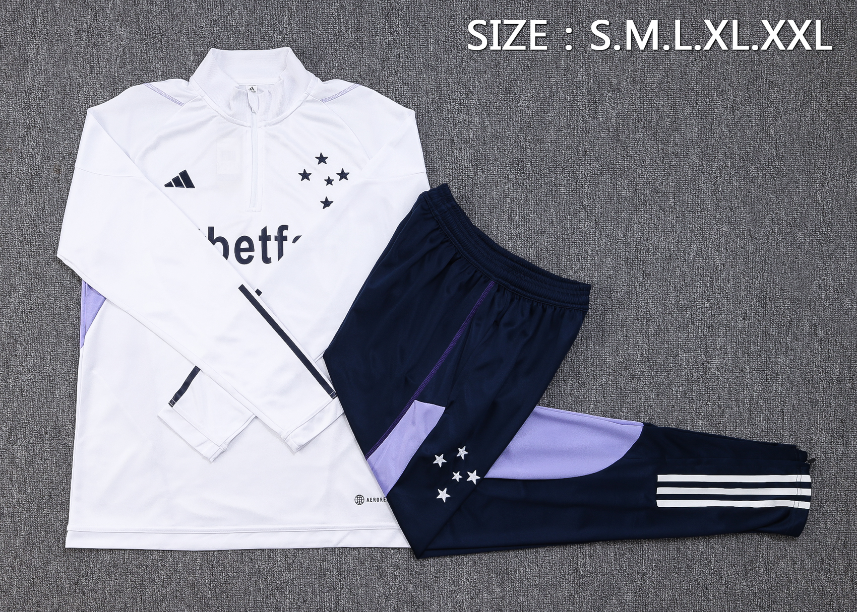 Cruzeiro Esporte Clube 23-24 Long Sleeve Training Set -White - Unitedfutballjersey