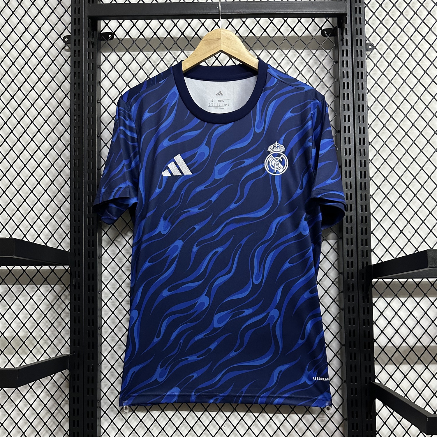 Real Madrid 24-25 Blue Black Ripple Special Edition Jersey - Fans Version - Unitedfutballjersey