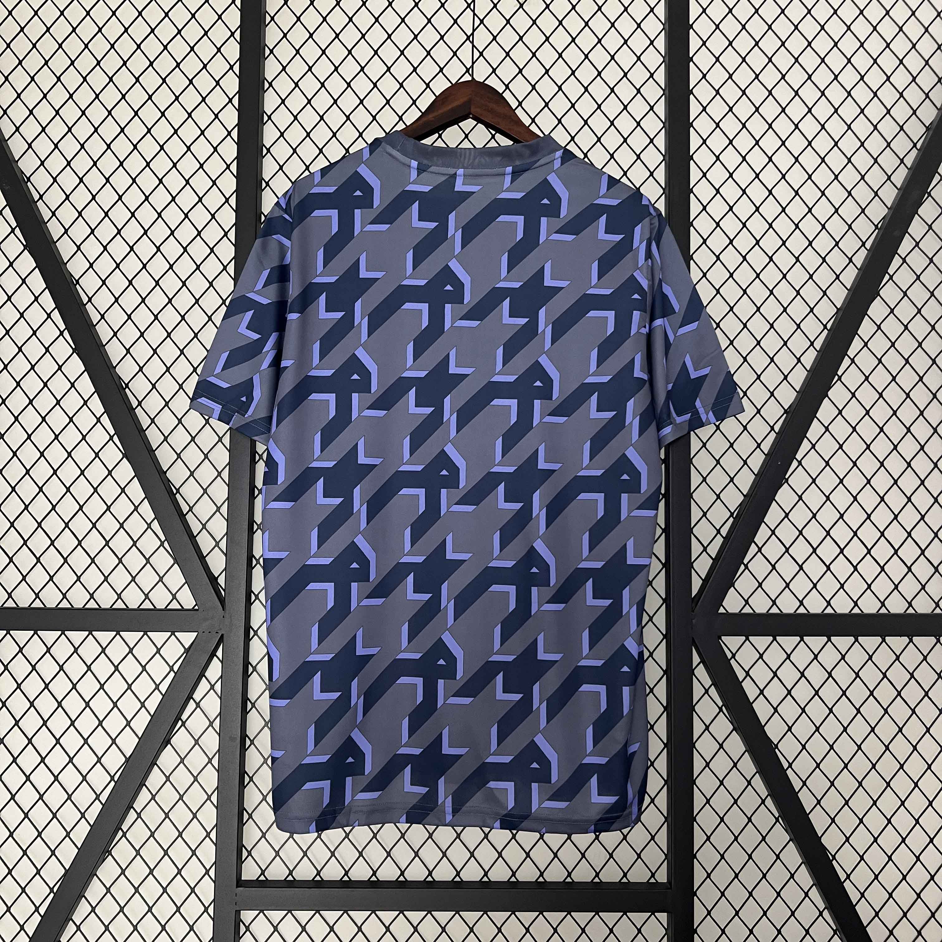 Real Madrid 23-24 Houndstooth Pattern Pre-match Jersey - Fans Version - Unitedfutballjersey