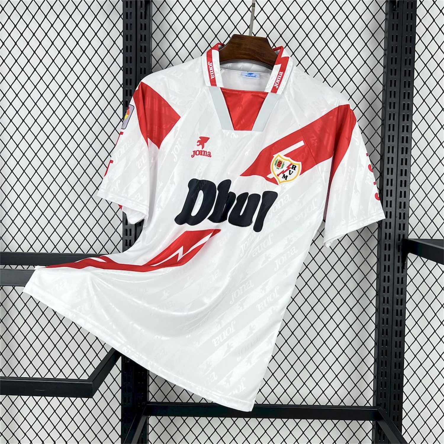 Retro Rayo Vallecano 1994-95 Home Jersey - Unitedfutballjersey