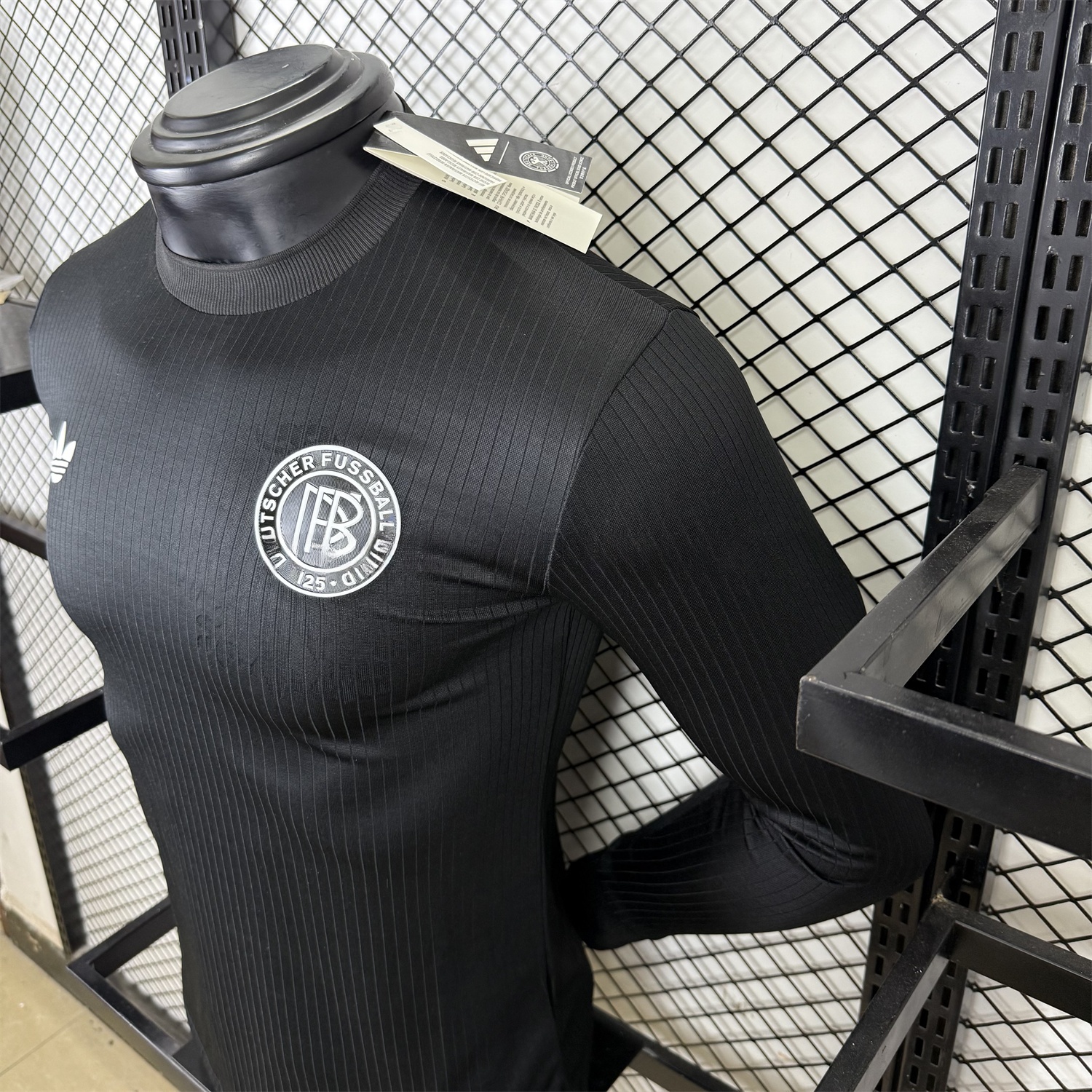 Germany 2025 Black 125-Year Anniversary Commemorative Long Sleeves Jersey - Player Version - Unitedfutballjersey